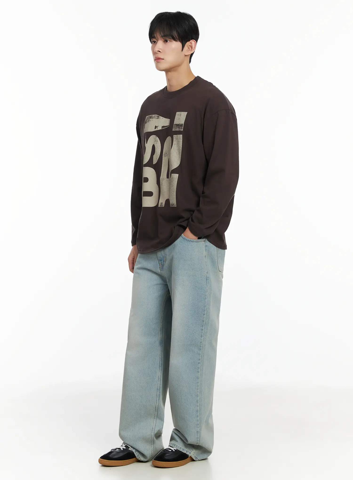 Men's Graphic Long Sleeve Shirt IF517 - Image 8