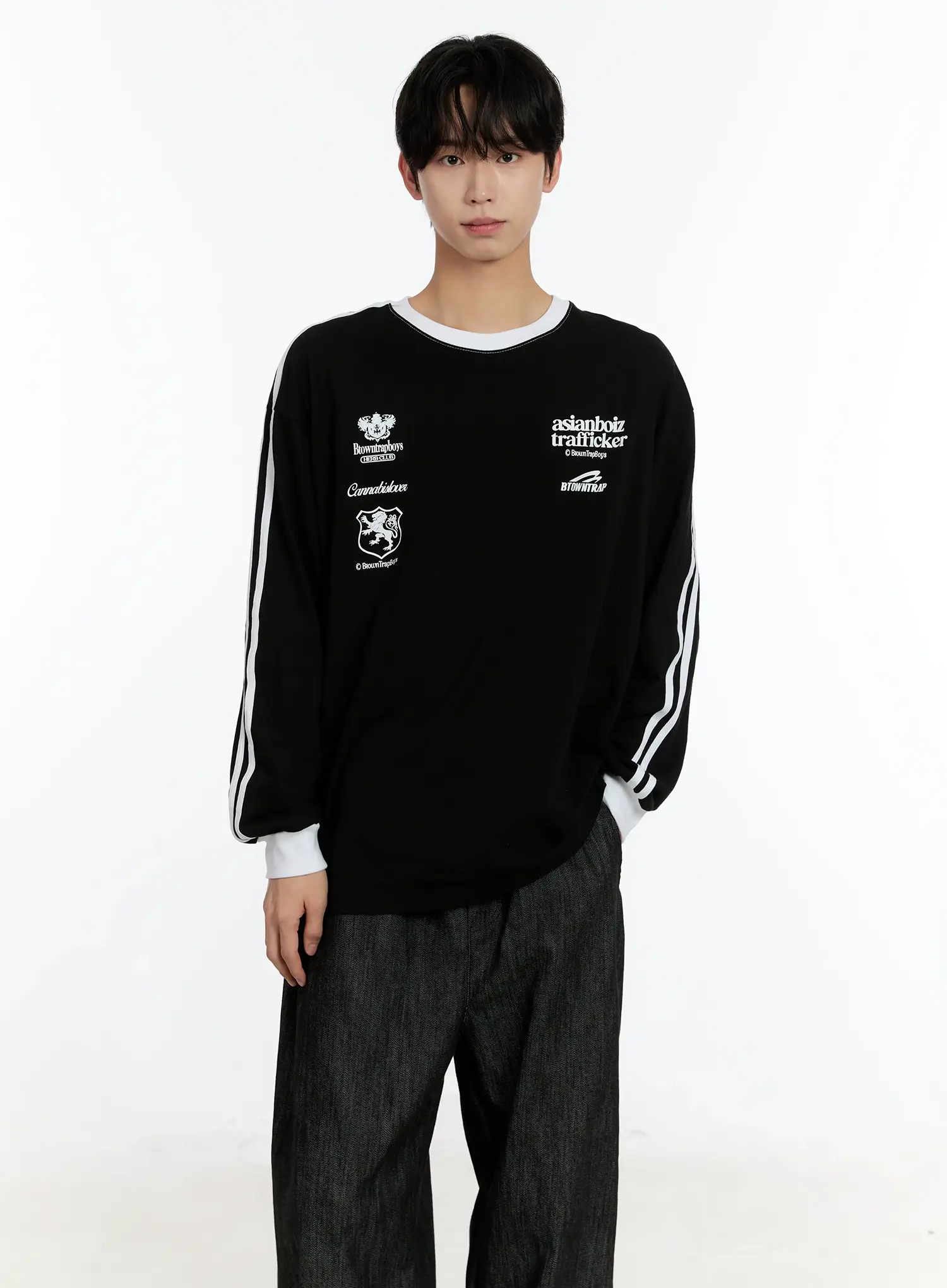 Men's Graphic Long Sleeve T-Shirt ID502 - Image 2