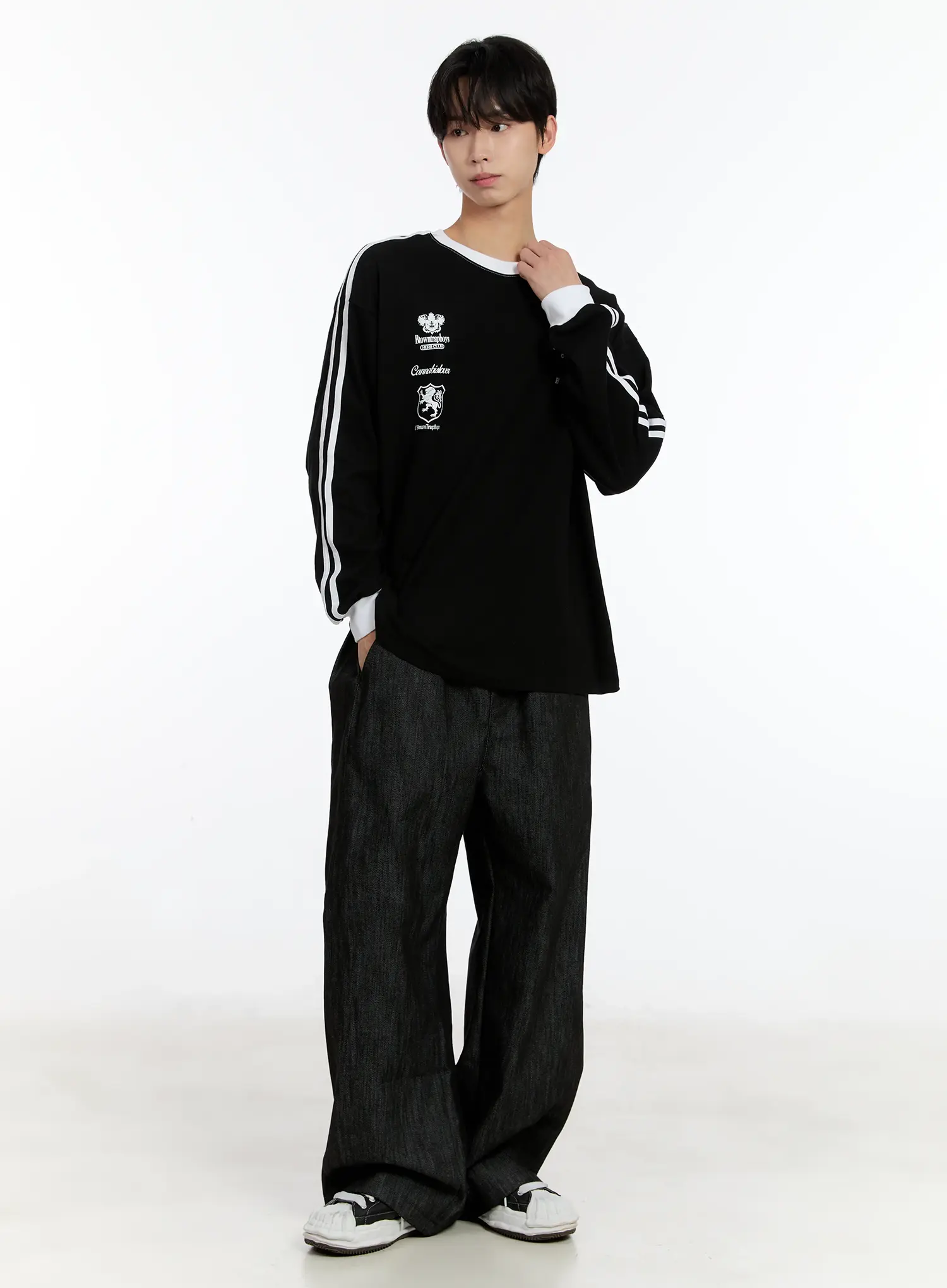 Men's Graphic Long Sleeve T-Shirt ID502 - Image 6