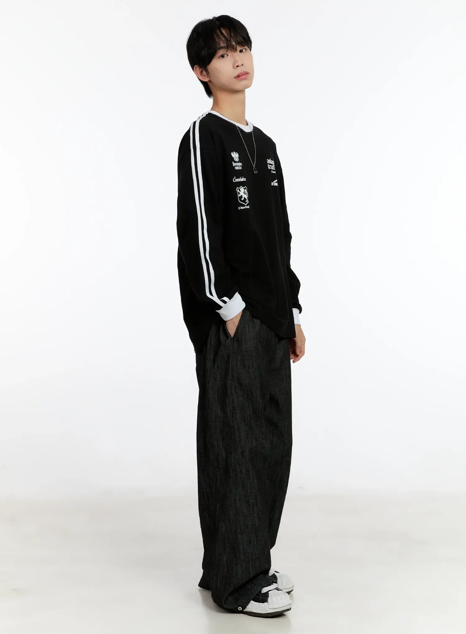 Men's Graphic Long Sleeve T-Shirt ID502 - Image 7