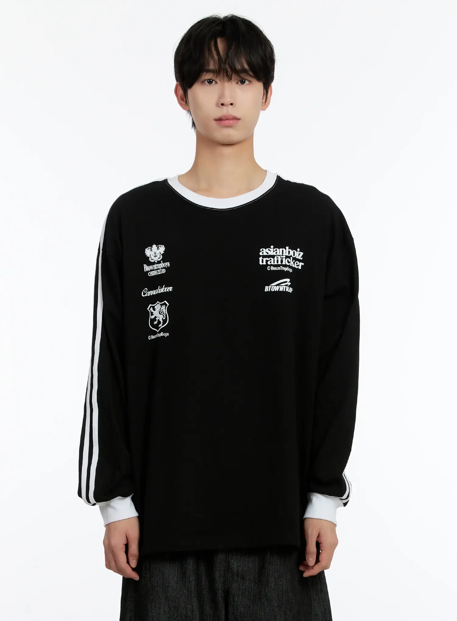 Men's Graphic Long Sleeve T-Shirt ID502 - Image 9