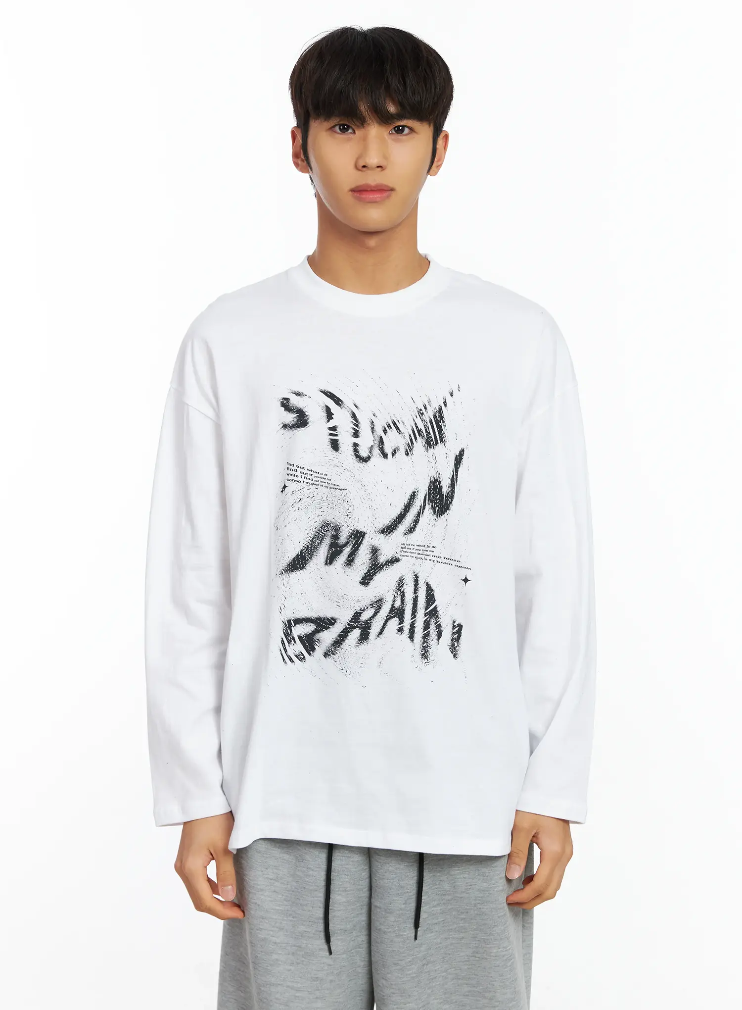 Men's Graphic Long Sleeve Tee IF506 - Image 10