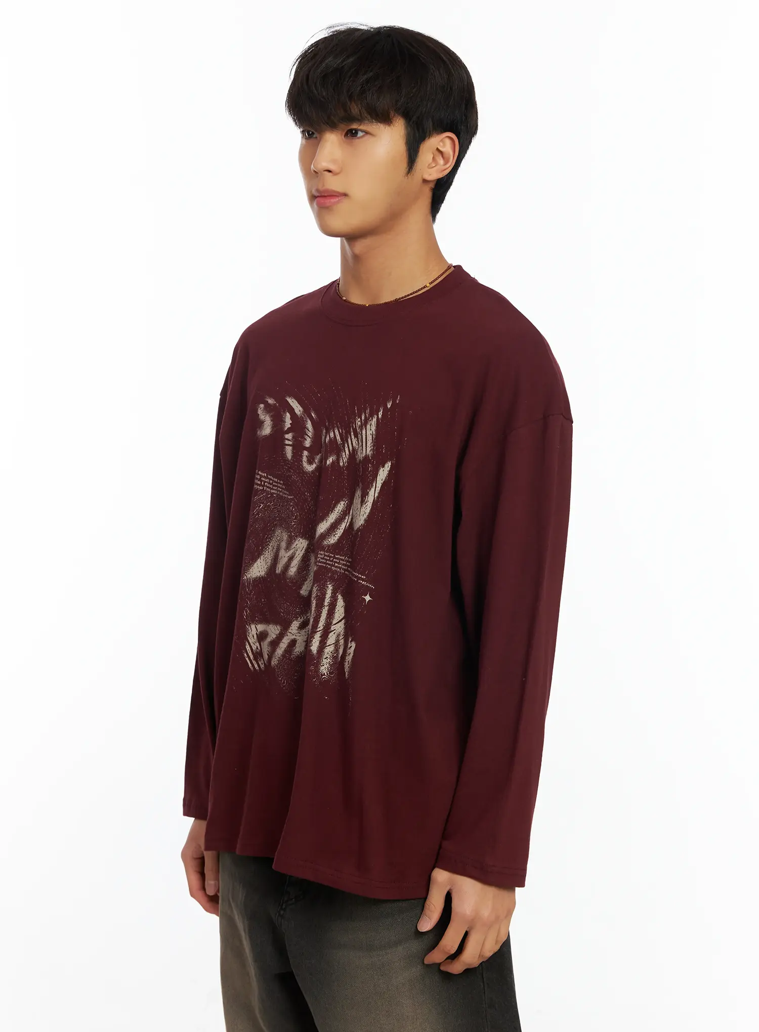 Men's Graphic Long Sleeve Tee IF506 - Image 5