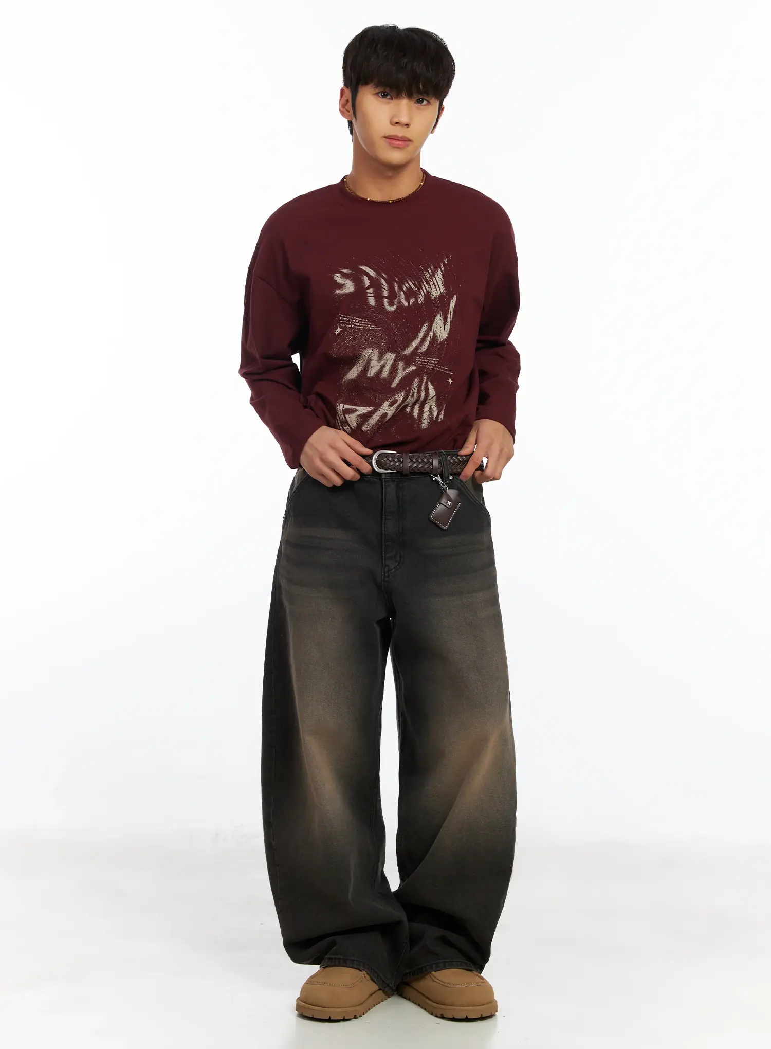 Men's Graphic Long Sleeve Tee IF506 - Image 8