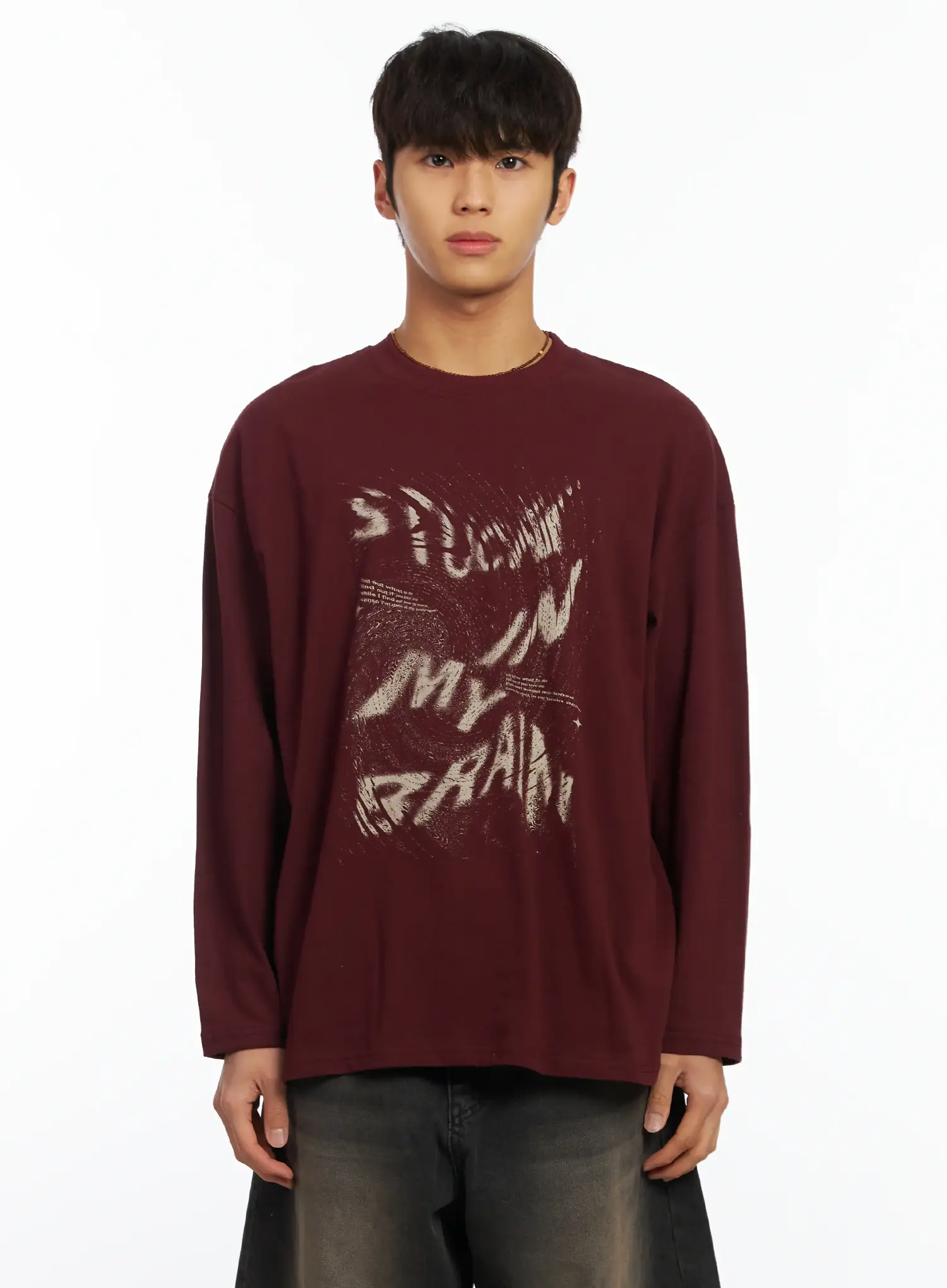 Men's Graphic Long Sleeve Tee IF506 - Image 9