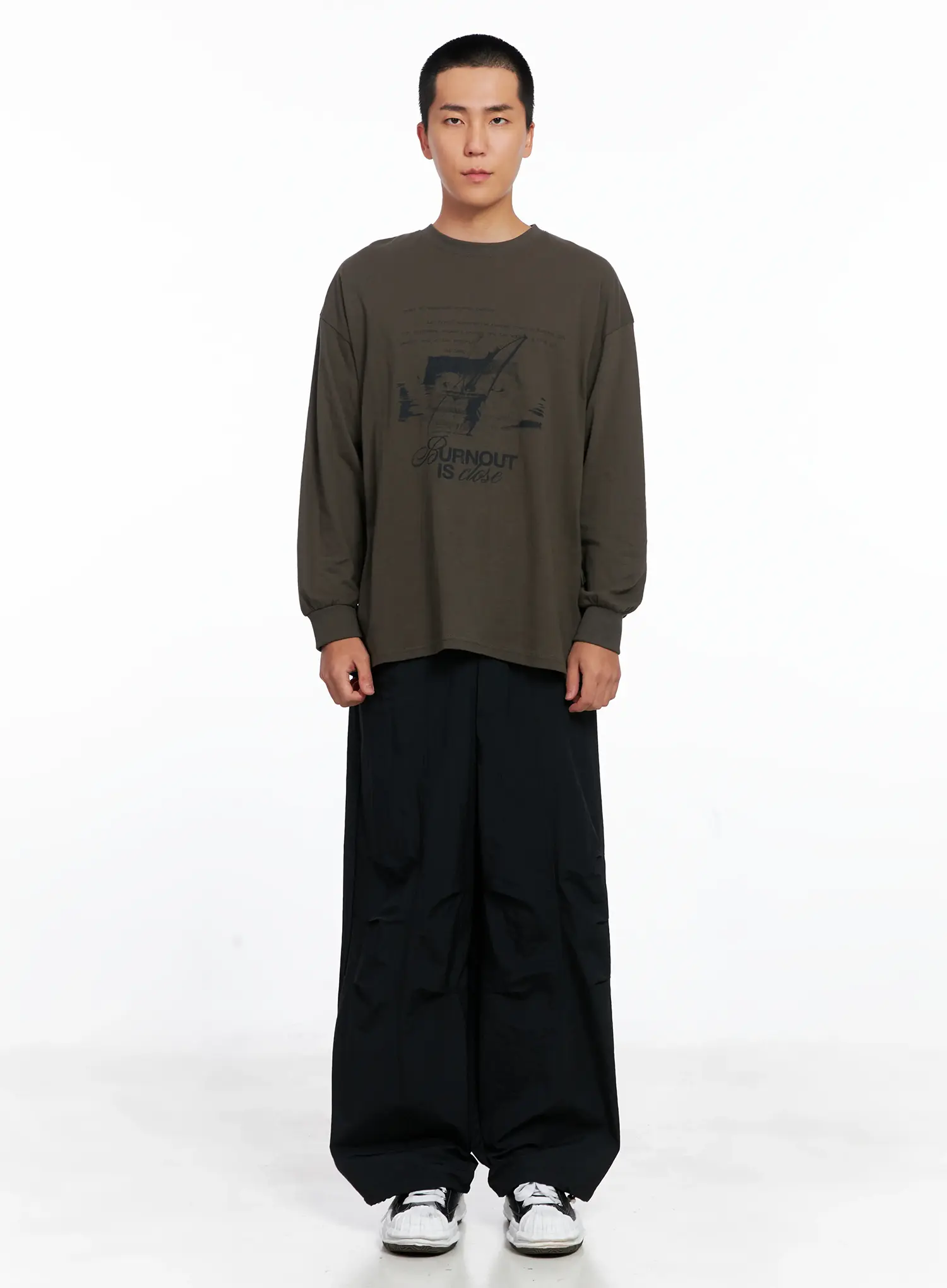 Men's Graphic Long Sleeve Tee IS509 - Image 3