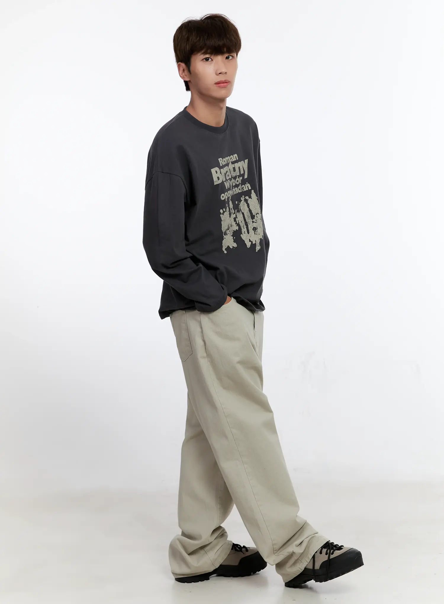 Men's Graphic Long Sleeve Tee IS530 - Image 2