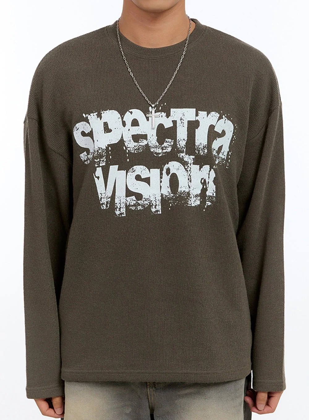Men's Graphic Long Sleeve Top IG422 - Image 2