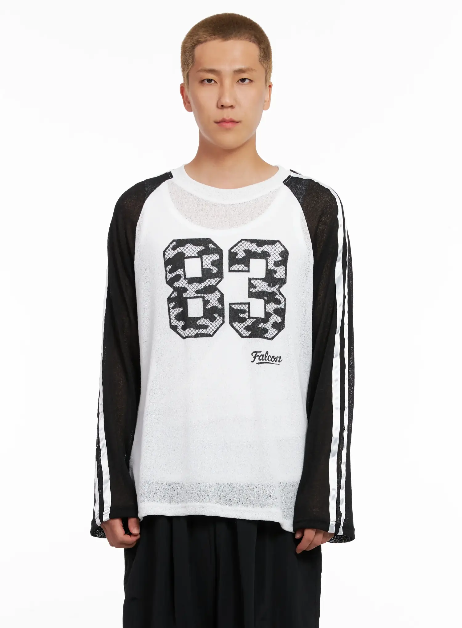 Men's Graphic Mesh Long-Sleeve Tee IL521 - Image 11