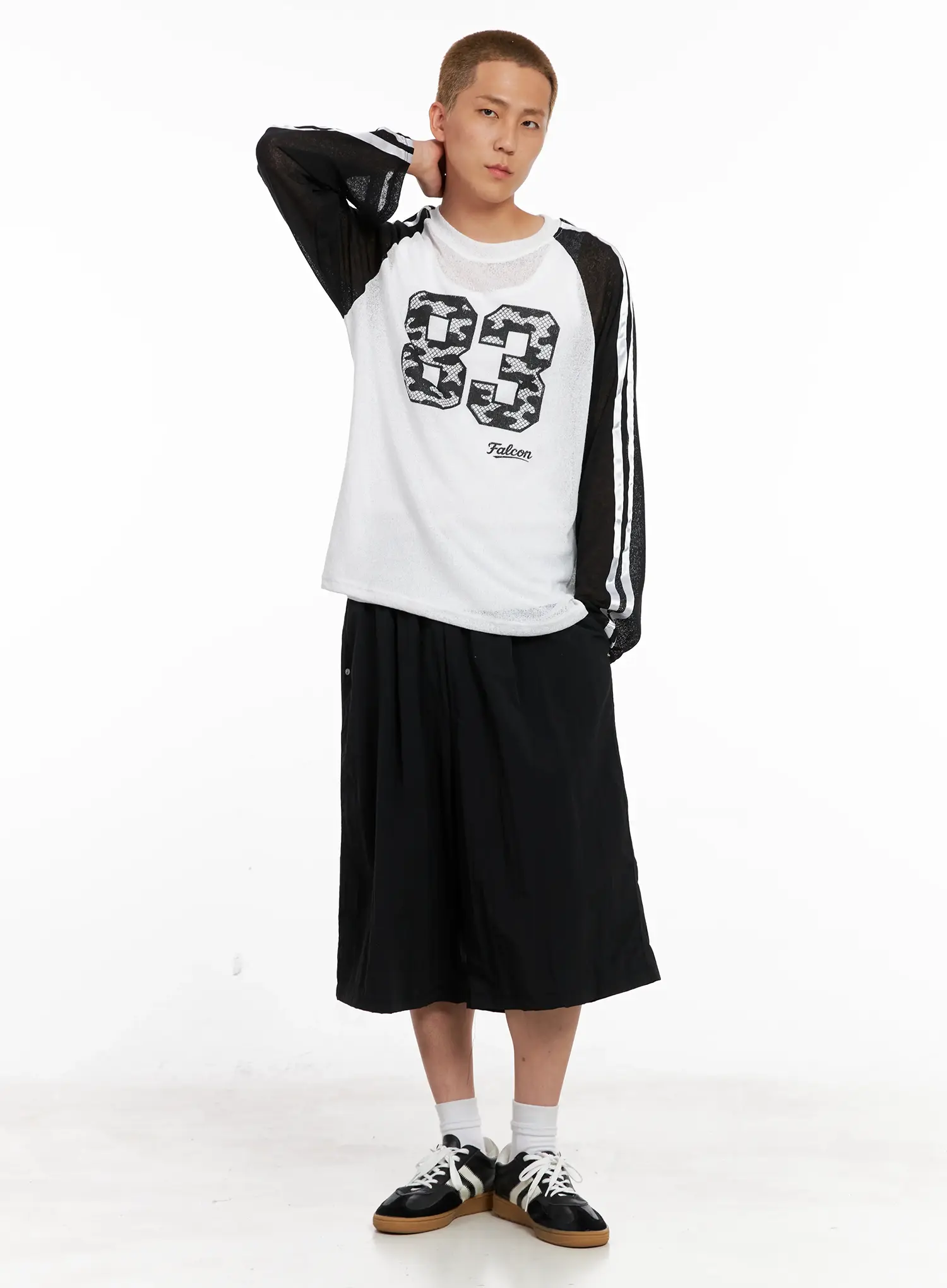 Men's Graphic Mesh Long-Sleeve Tee IL521 - Image 8