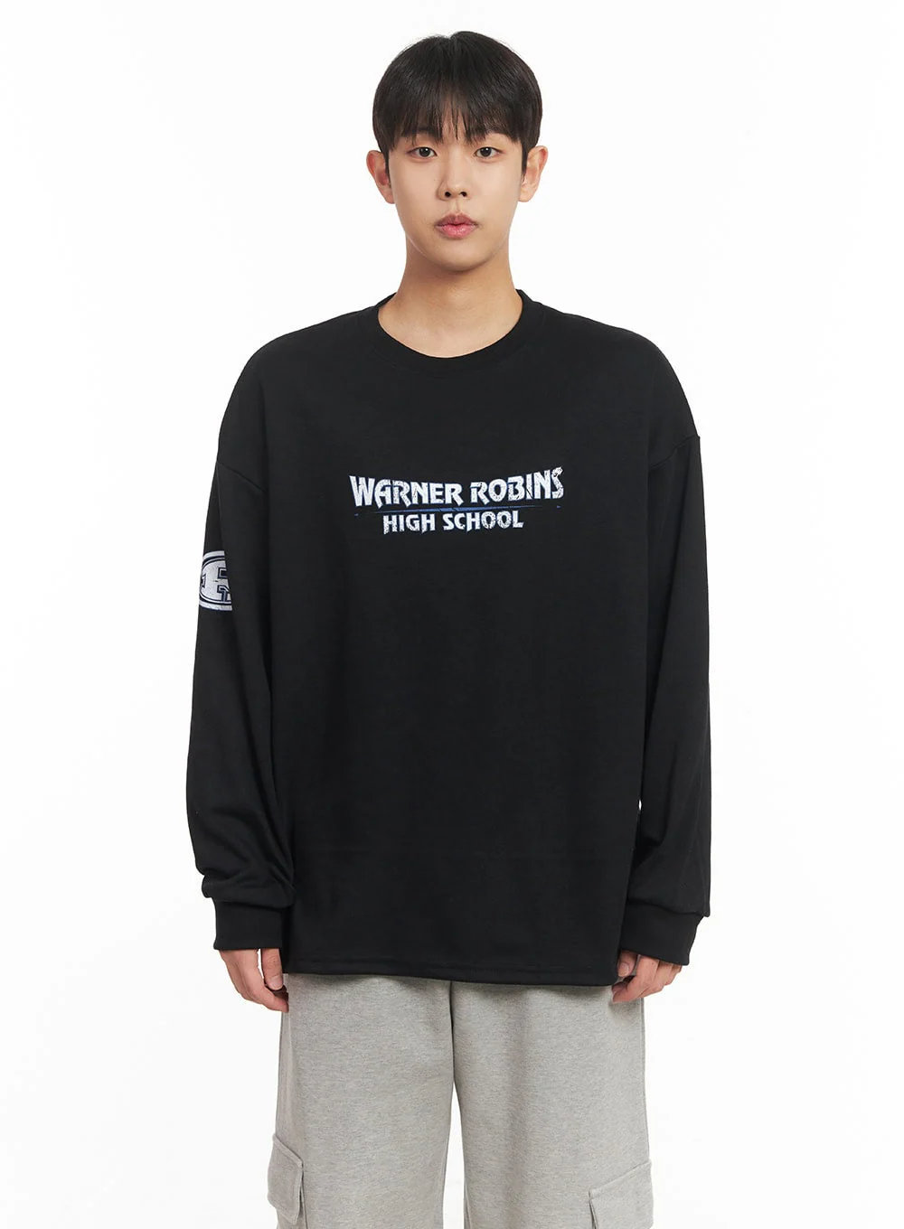 Men's Graphic Oversized Long Sleeve Tee IM517 - Image 15