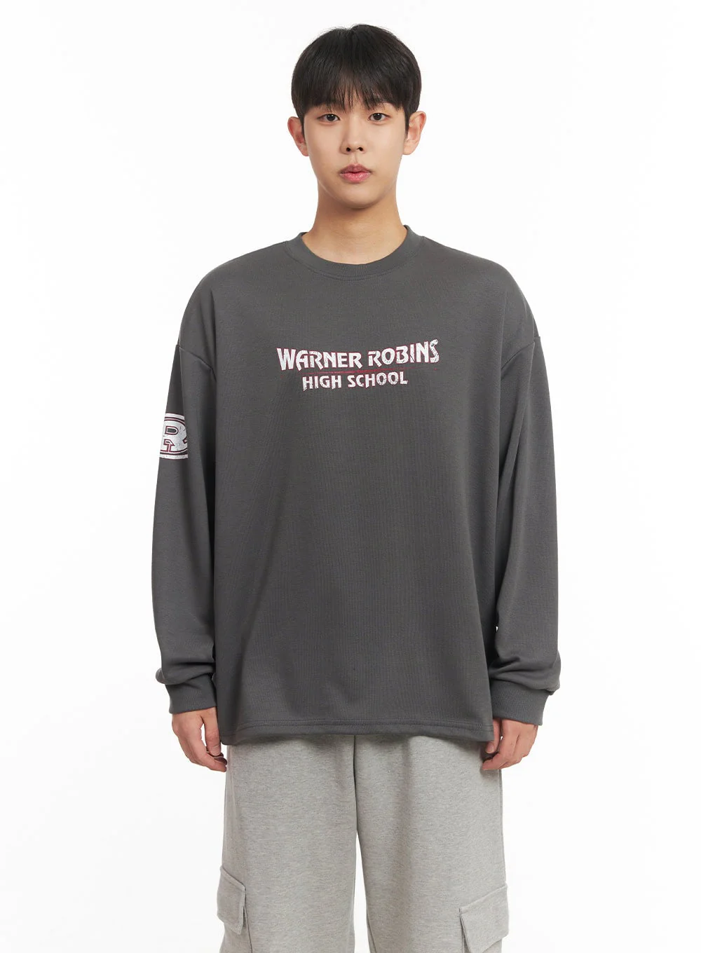 Men's Graphic Oversized Long Sleeve Tee IM517 - Image 16