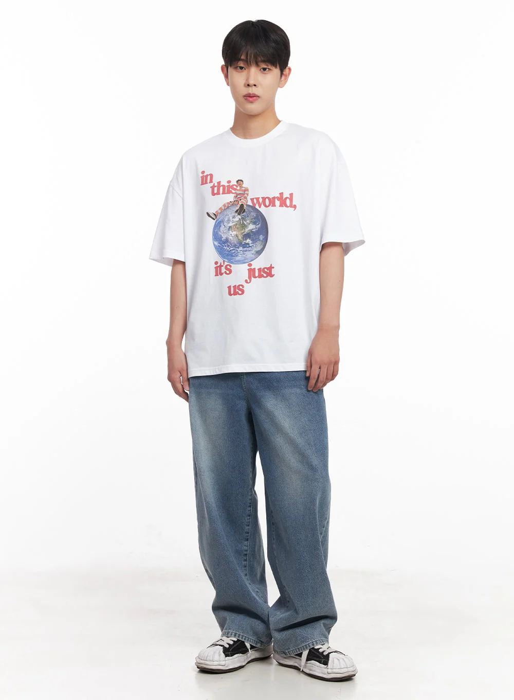 Men's Graphic Planet T-Shirt IY520 - Image 7