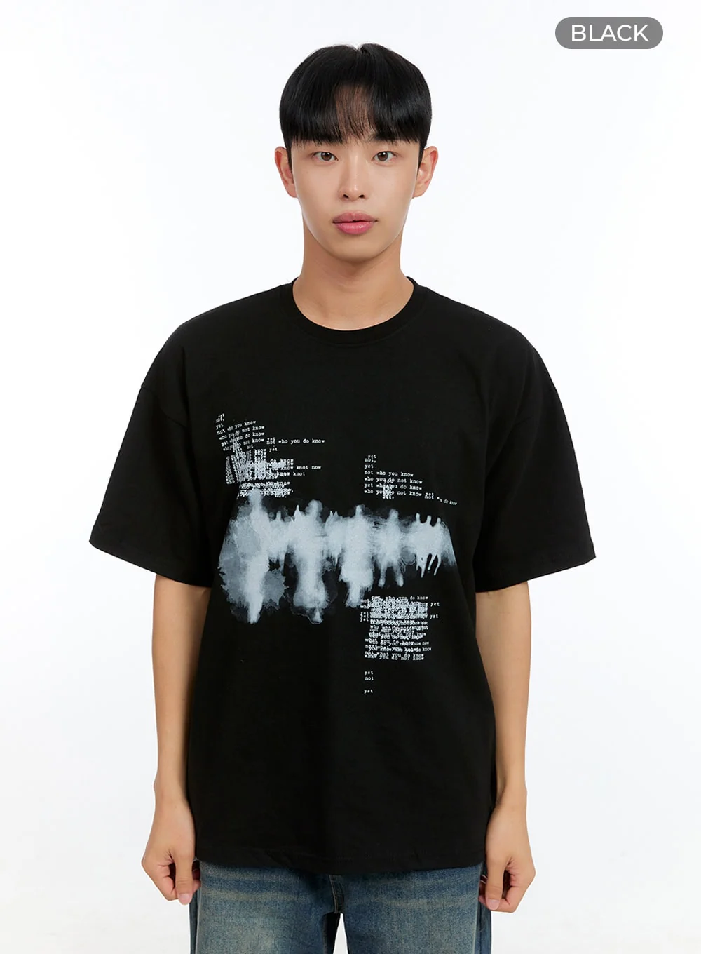 Men's Graphic Round Neck Cotton Tee IG416 - Image 11