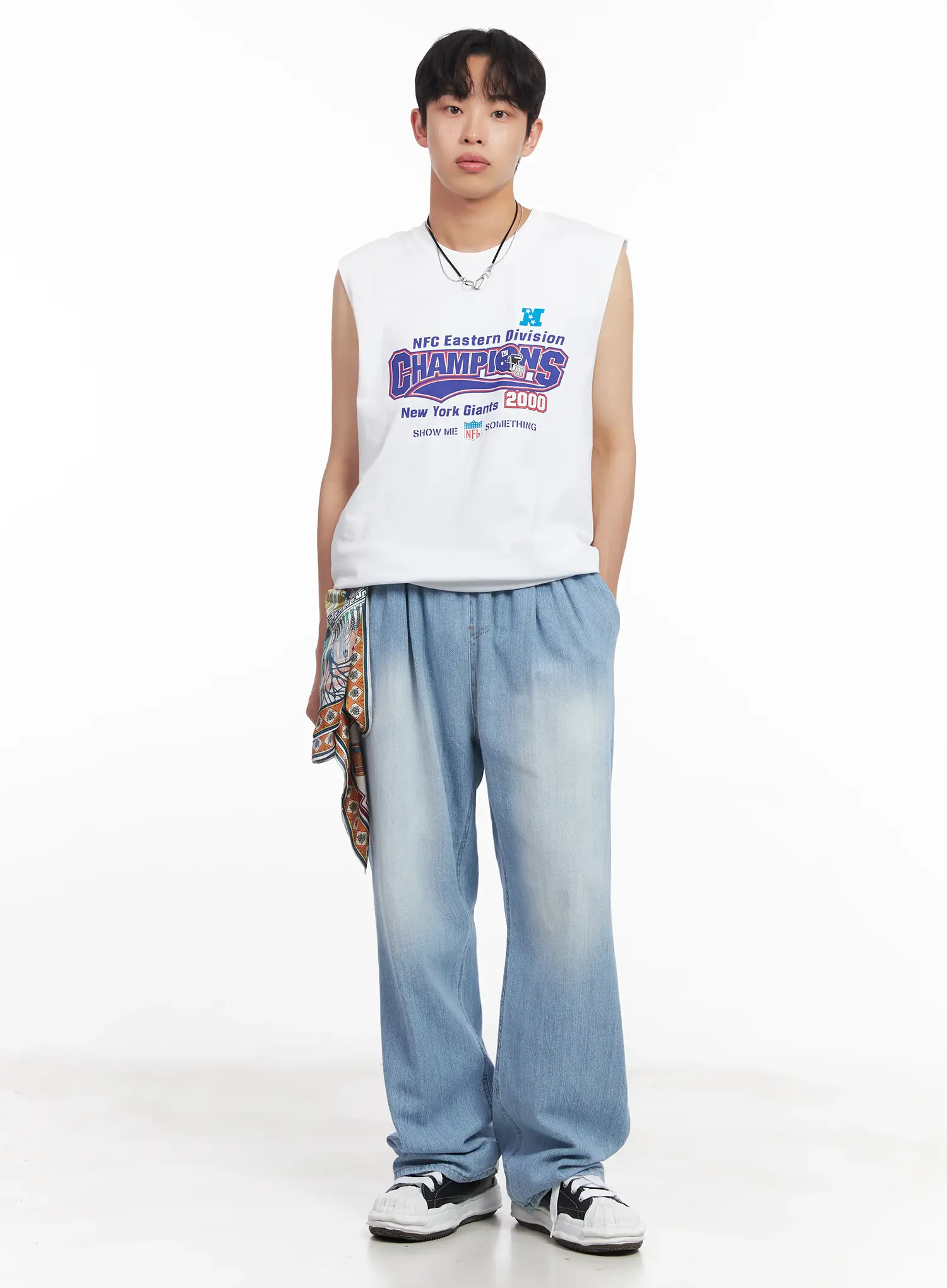 Men's Graphic Sleeveless Shirt IU519 - Image 2