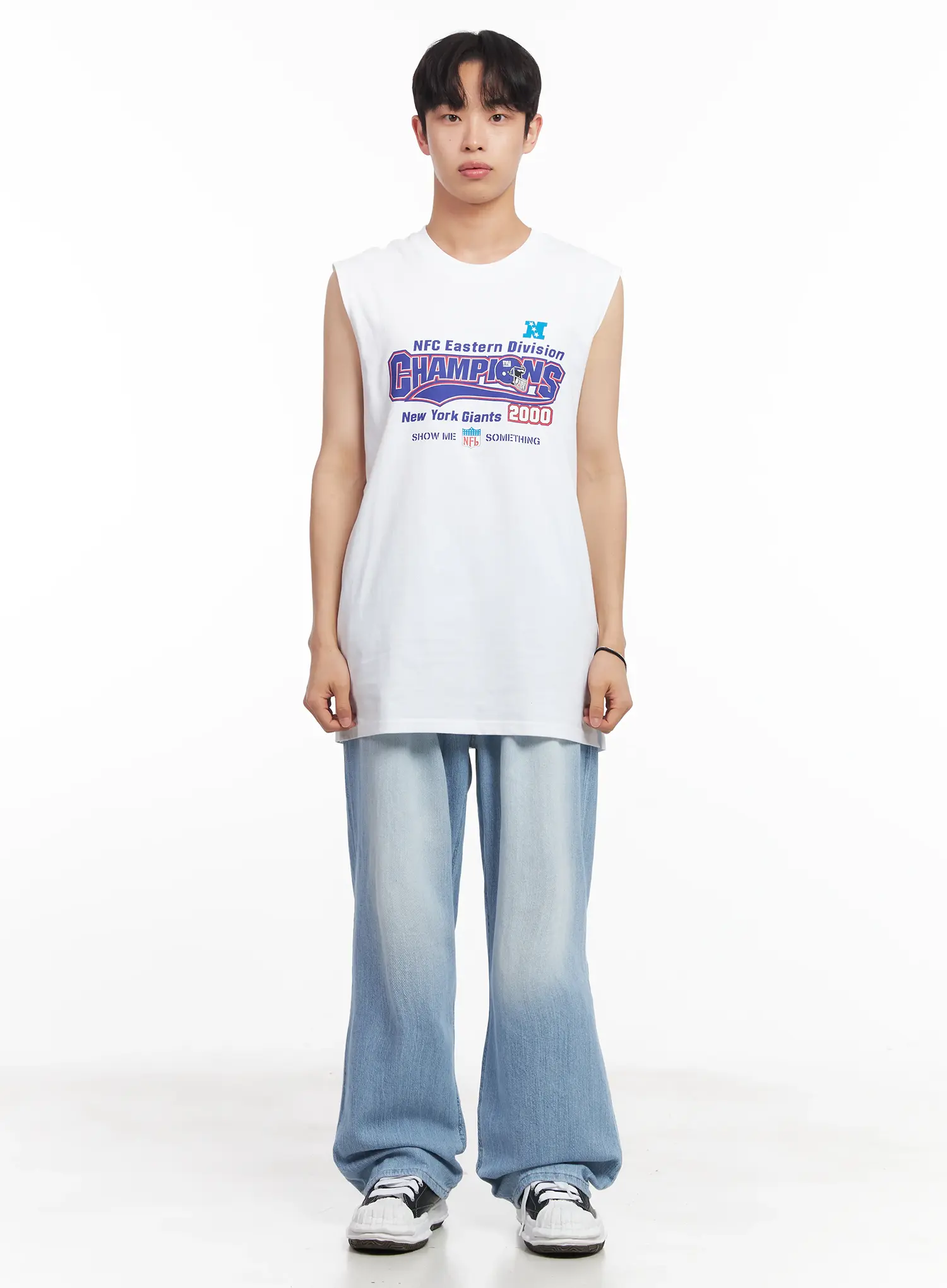 Men's Graphic Sleeveless Shirt IU519 - Image 3