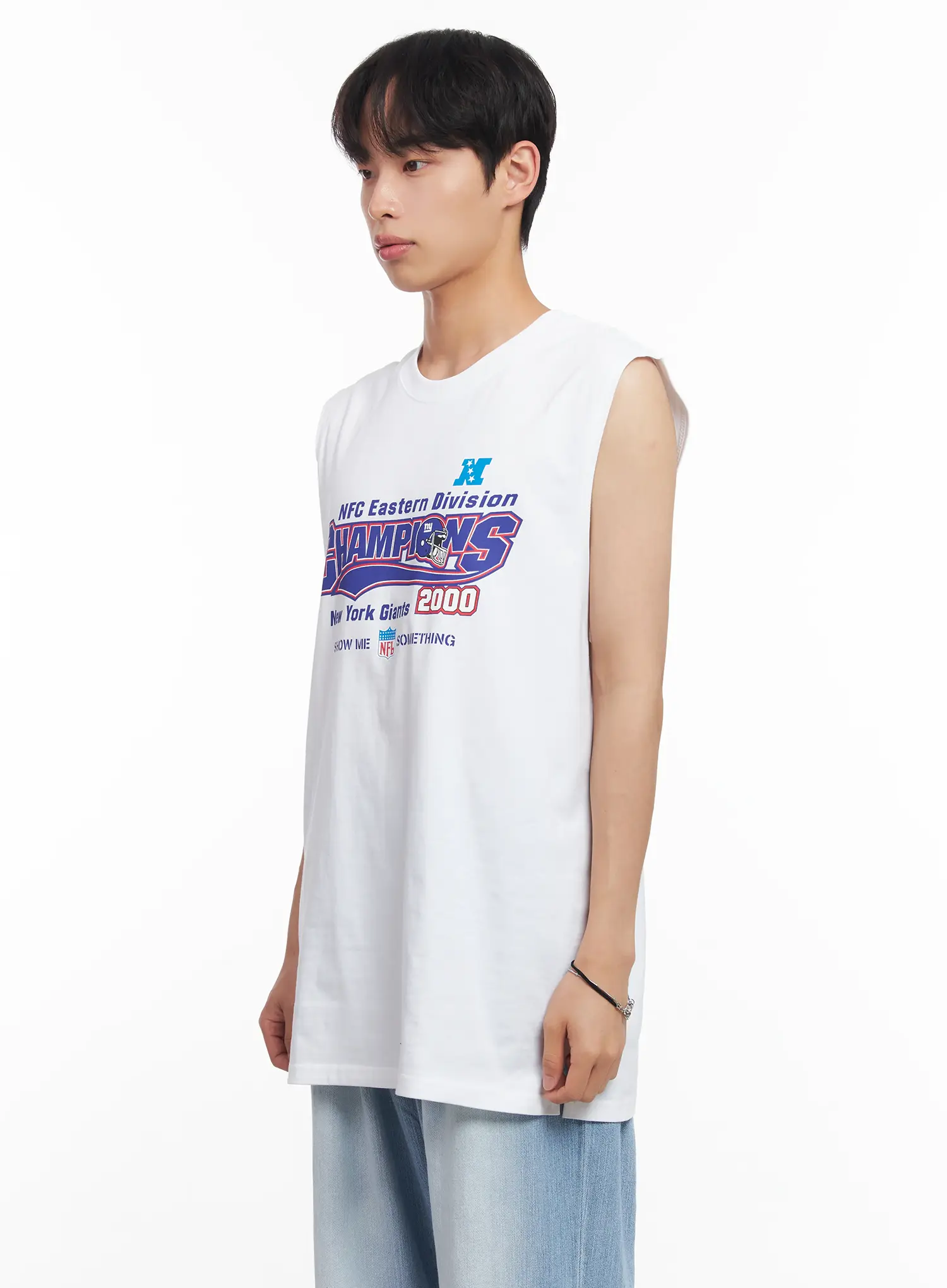 Men's Graphic Sleeveless Shirt IU519 - Image 4