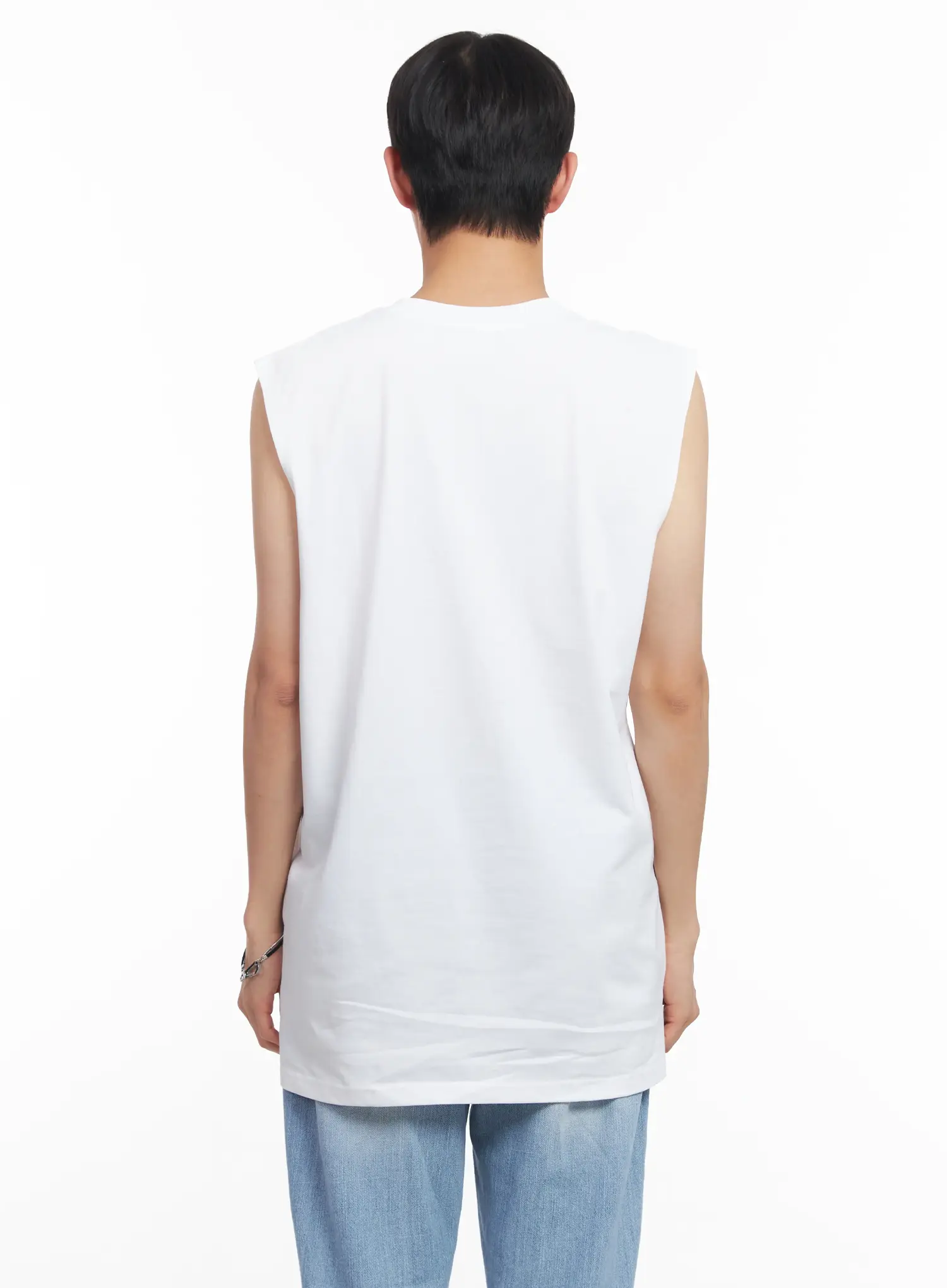 Men's Graphic Sleeveless Shirt IU519 - Image 6