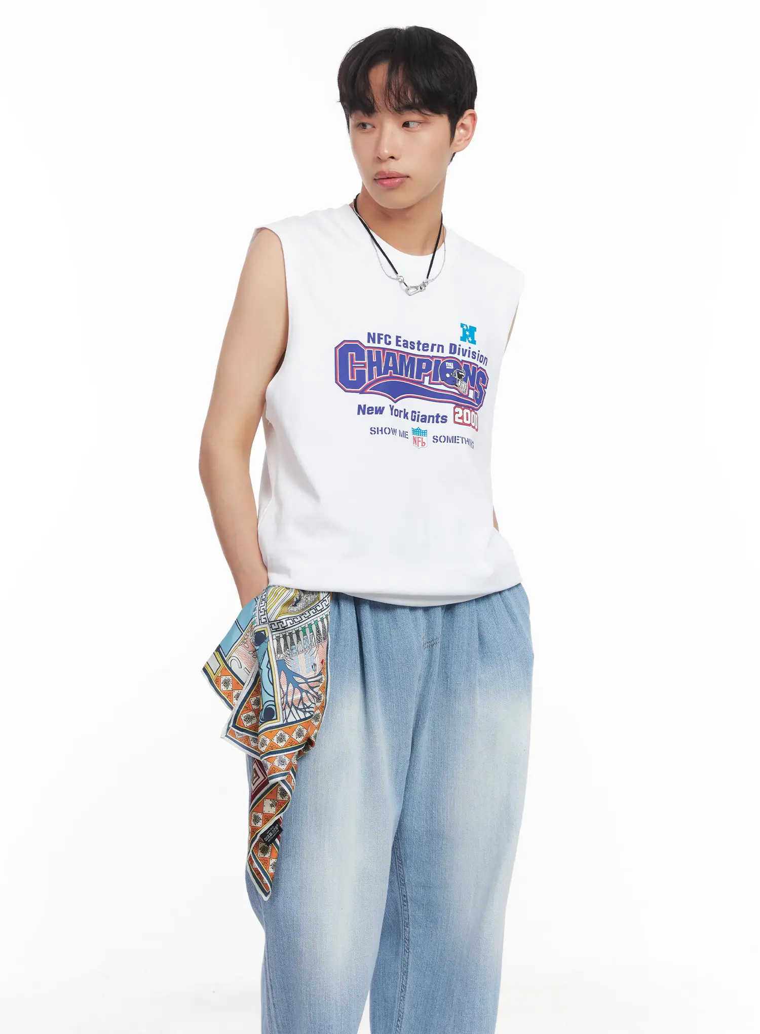 Men's Graphic Sleeveless Shirt IU519 - Image 8