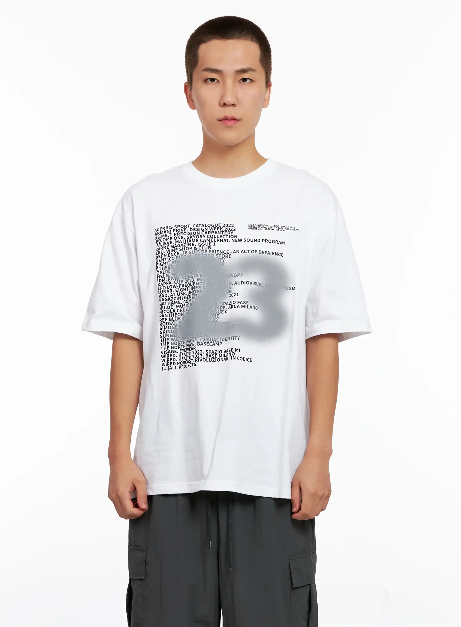 Men's Graphic Spray-Print Tee IG508 - Image 14