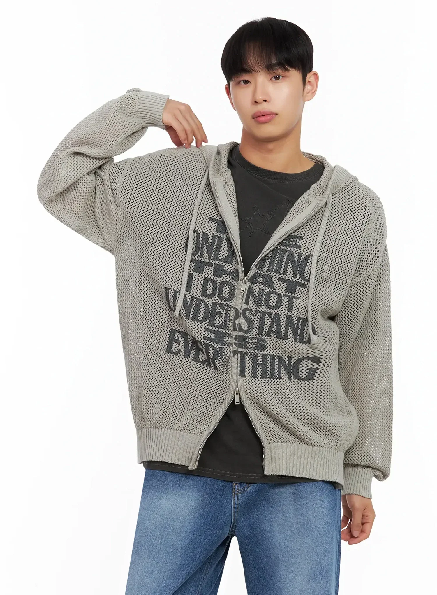 Men's Graphic Zip-Up Hoodie IL516 - Image 9