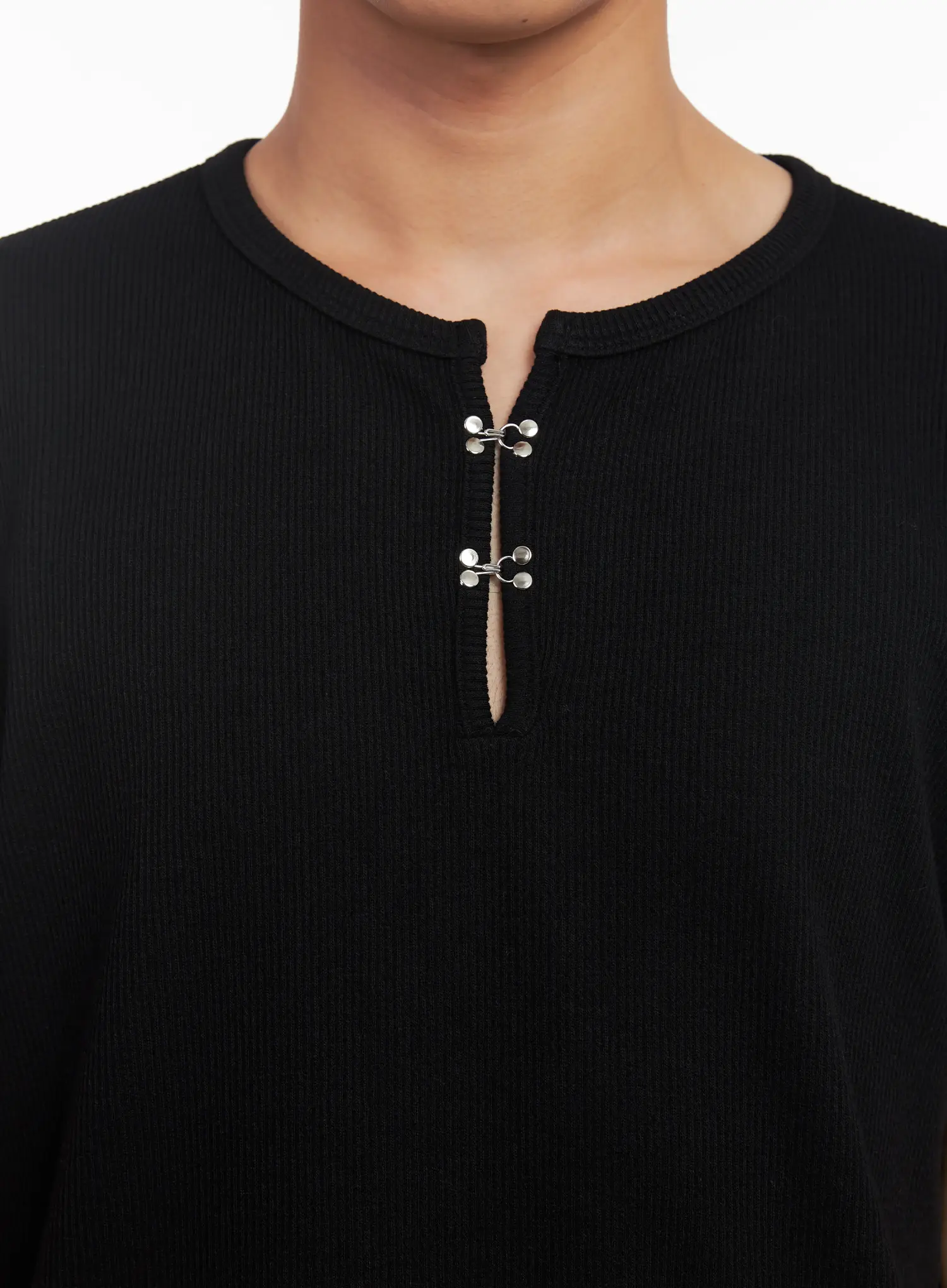 Men's Henley Neck Short-Sleeve Tee IU519 - Image 17