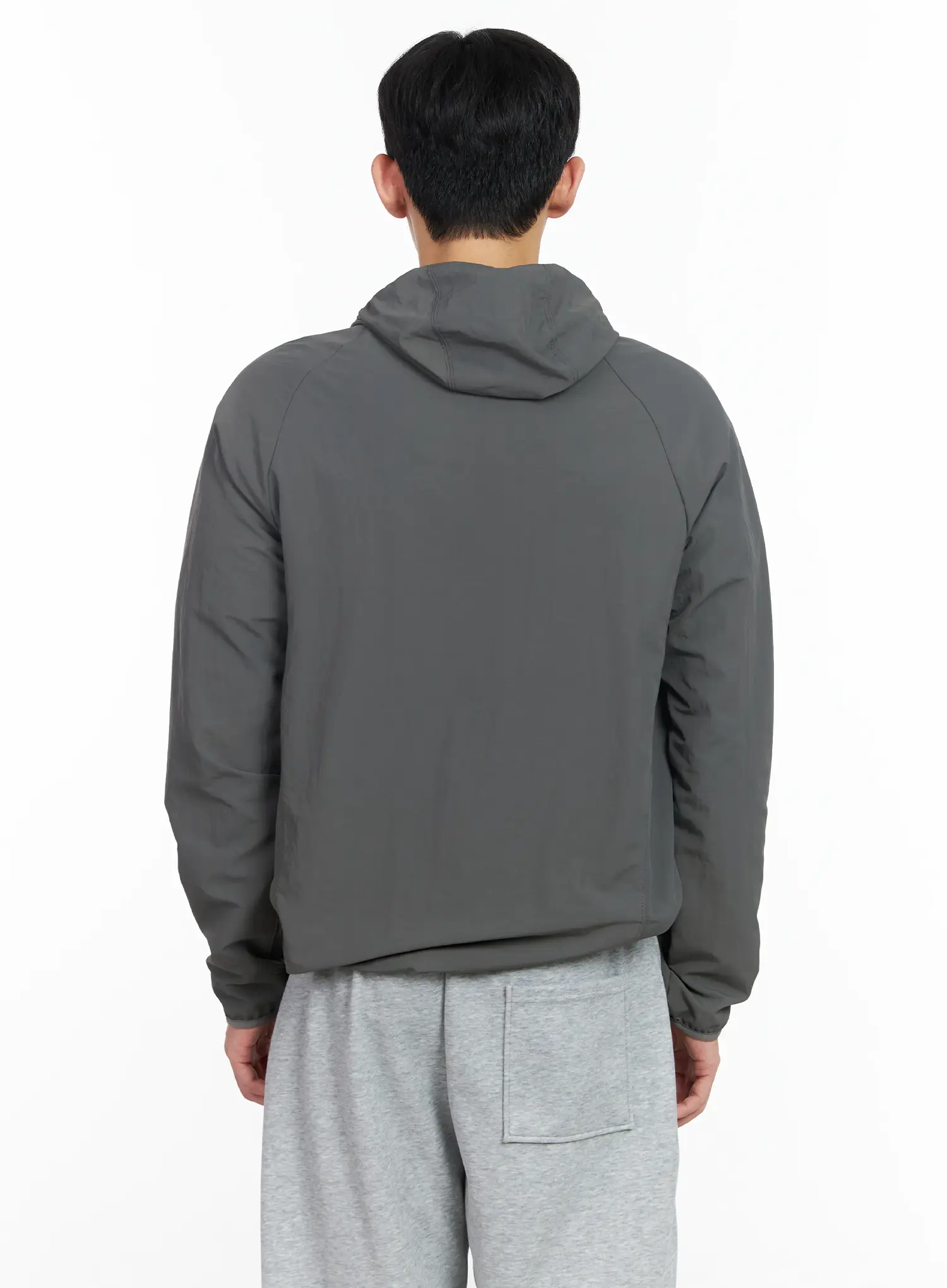 Men's Hooded Quarter-Zip Anorak IM518 - Image 5