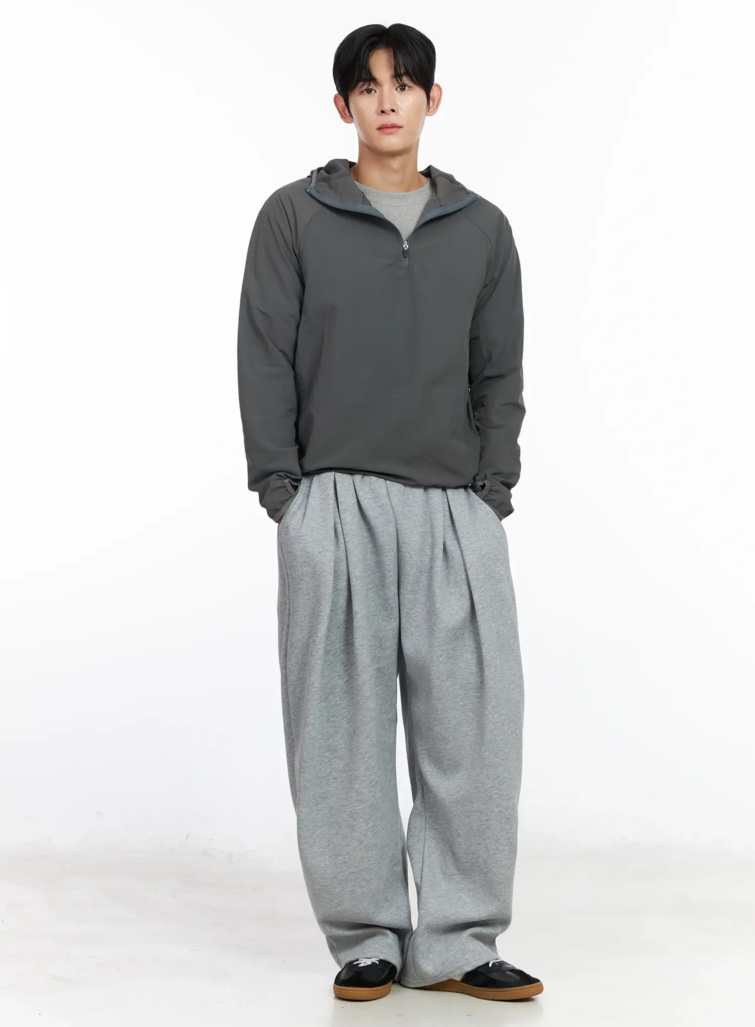 Men's Hooded Quarter-Zip Anorak IM518 - Image 8