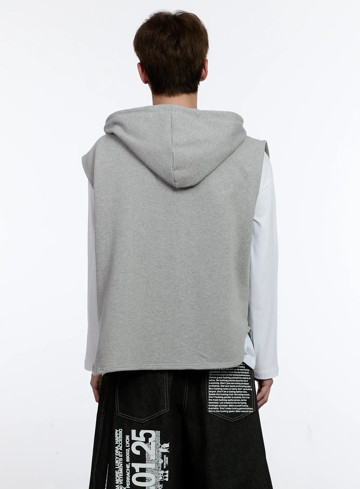 Men's Hooded Zip-Up Vest IS529 - Image 6