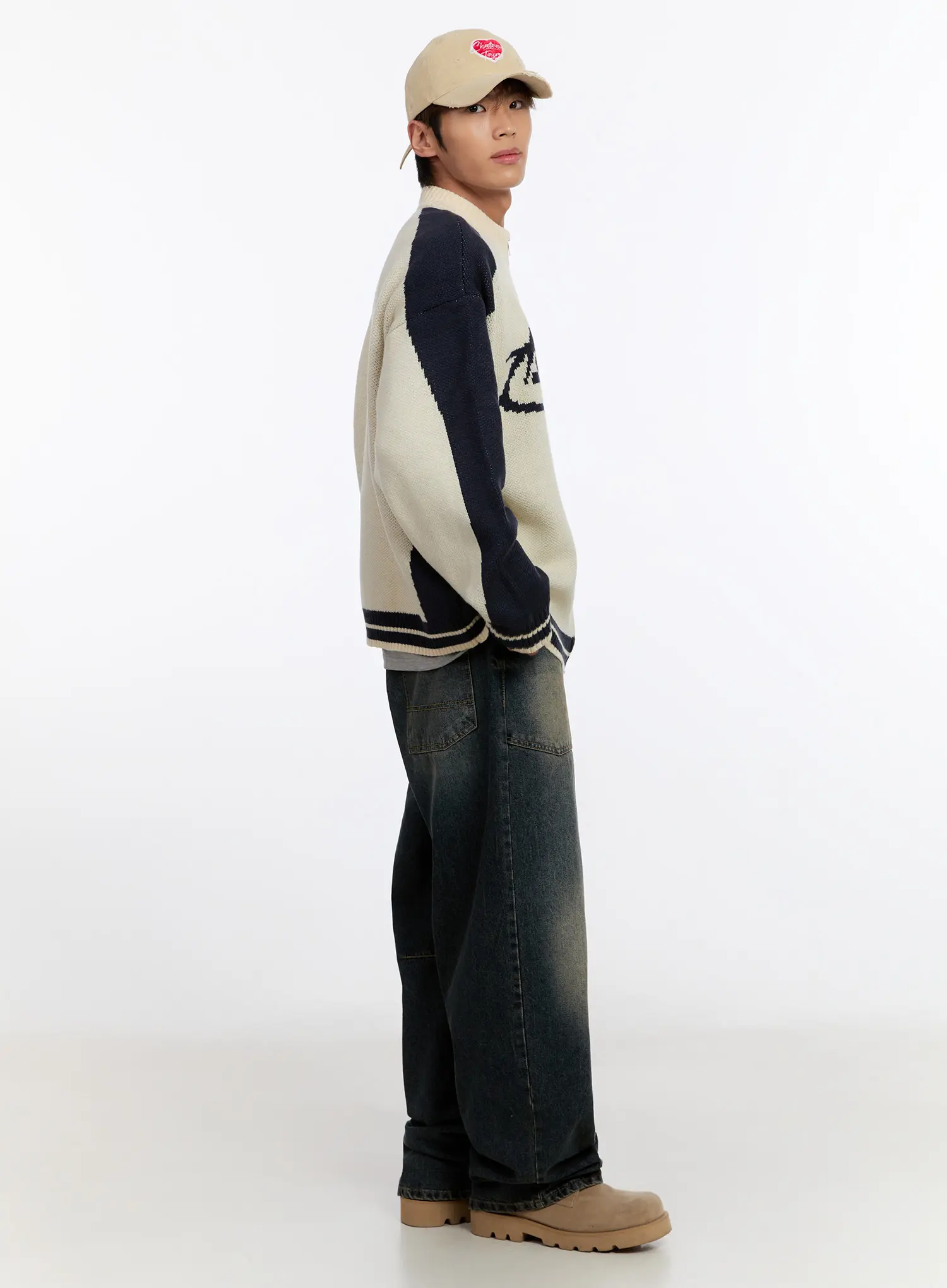 Men's Knit Round Zip-Up IN524 - Image 10