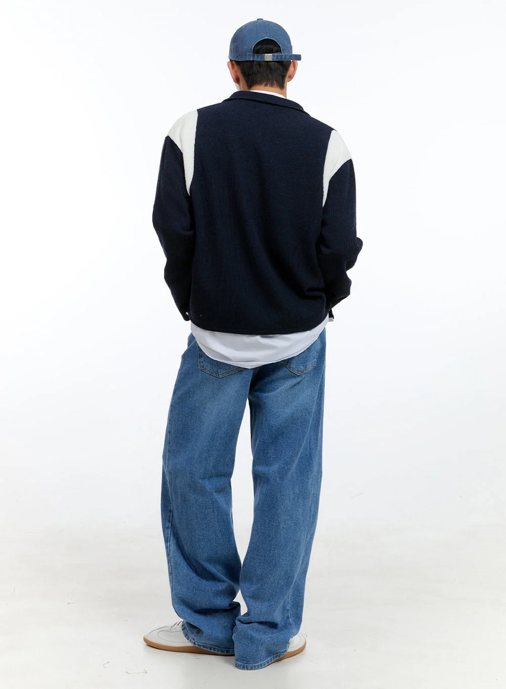 Men's Knit Zip-Up Jacket IG416 - Image 6