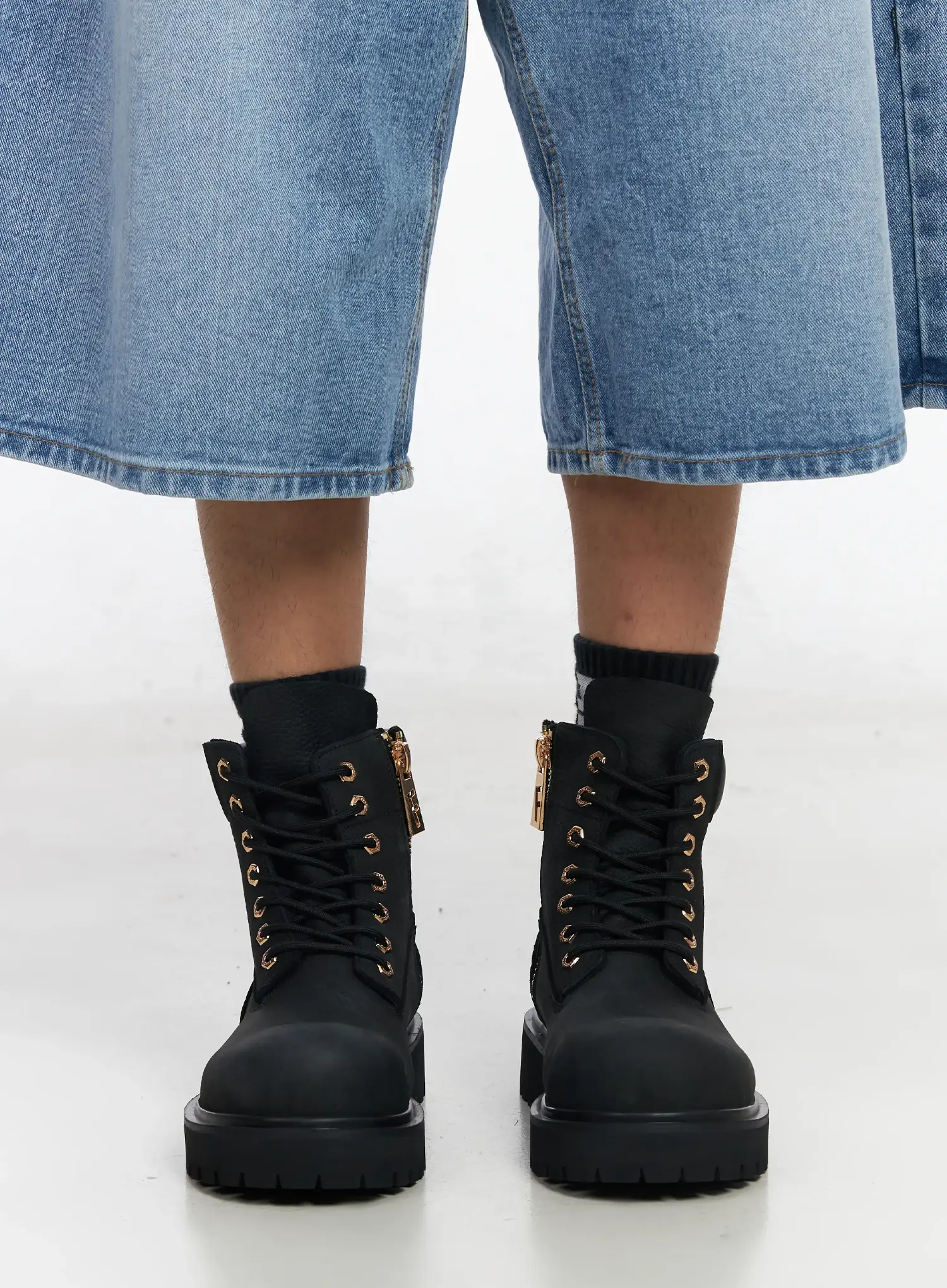 Men's Lace Up Boots IM523 - Image 4