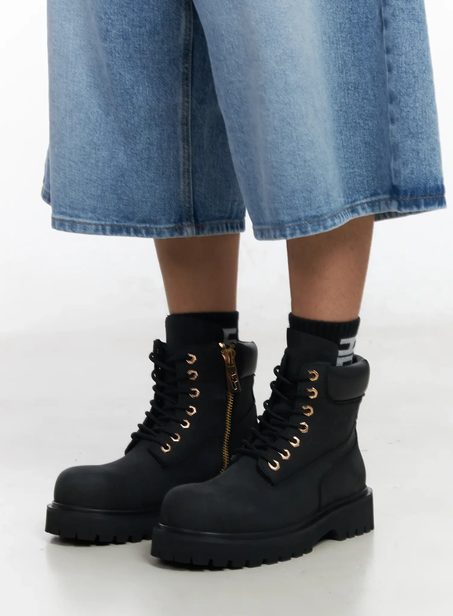Men's Lace Up Boots IM523 - Image 5