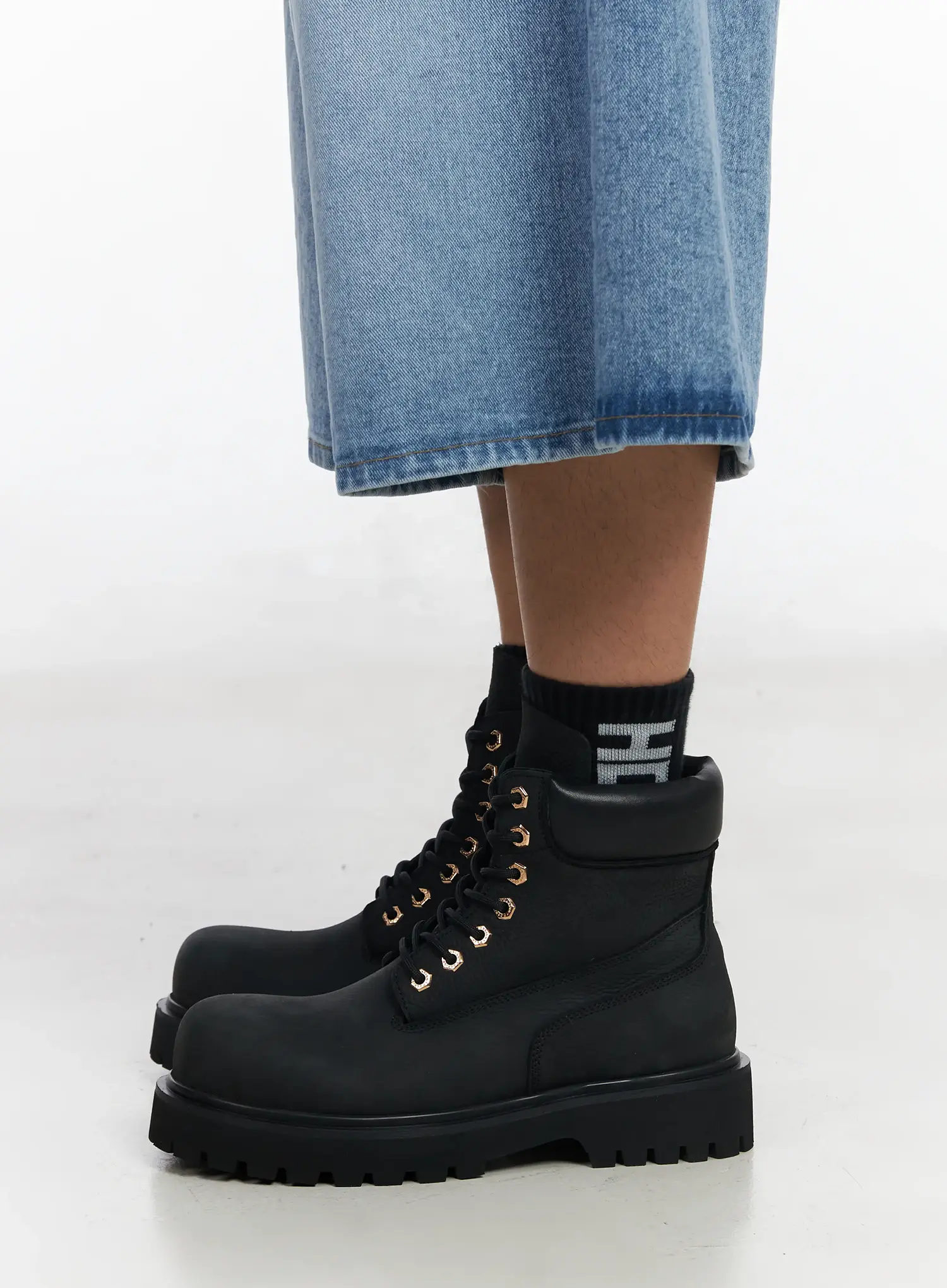 Men's Lace Up Boots IM523 - Image 6