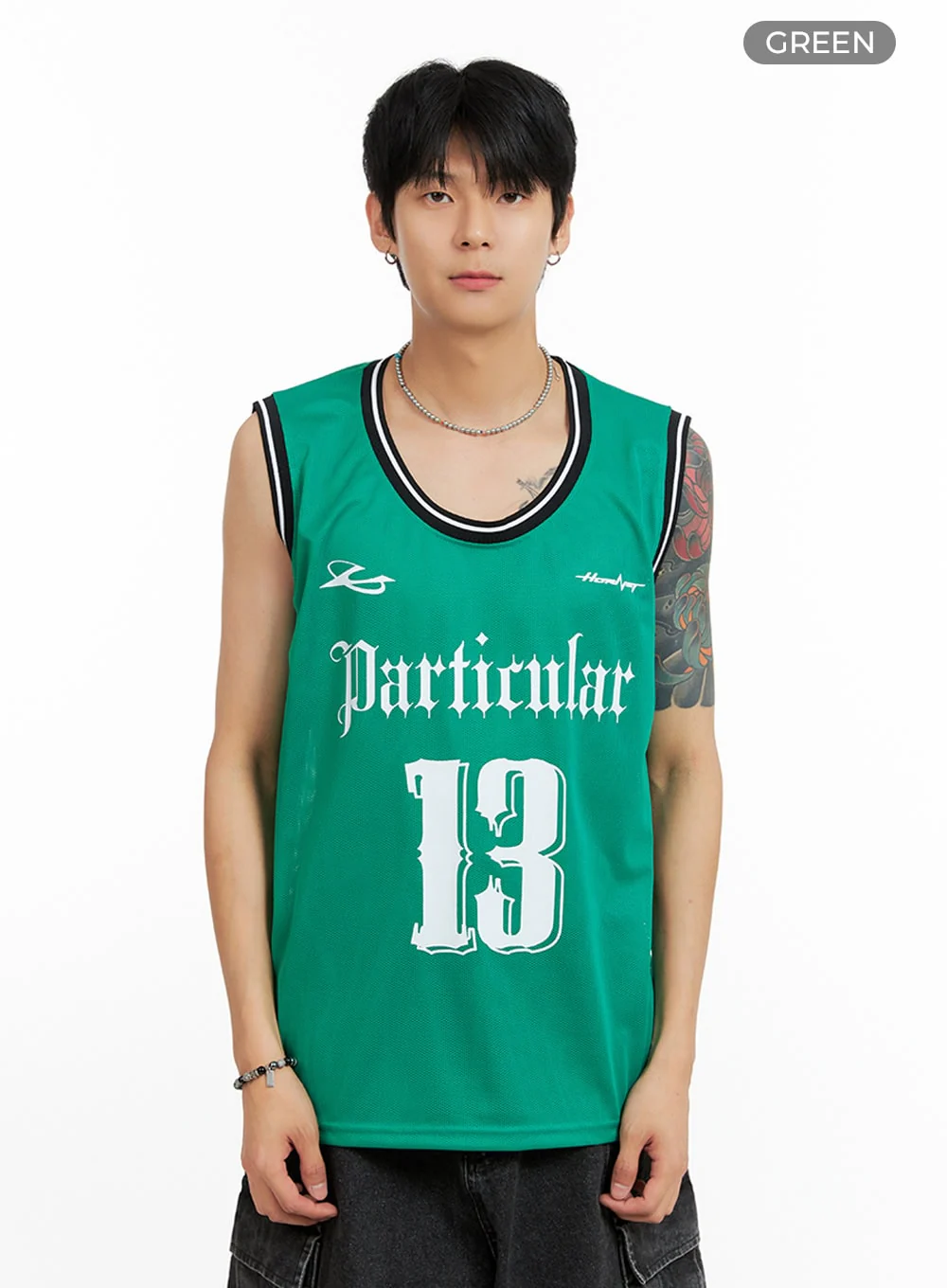 Men's Lettering Loose Fit Sleeveless T-Shirt IG402 - Image 10