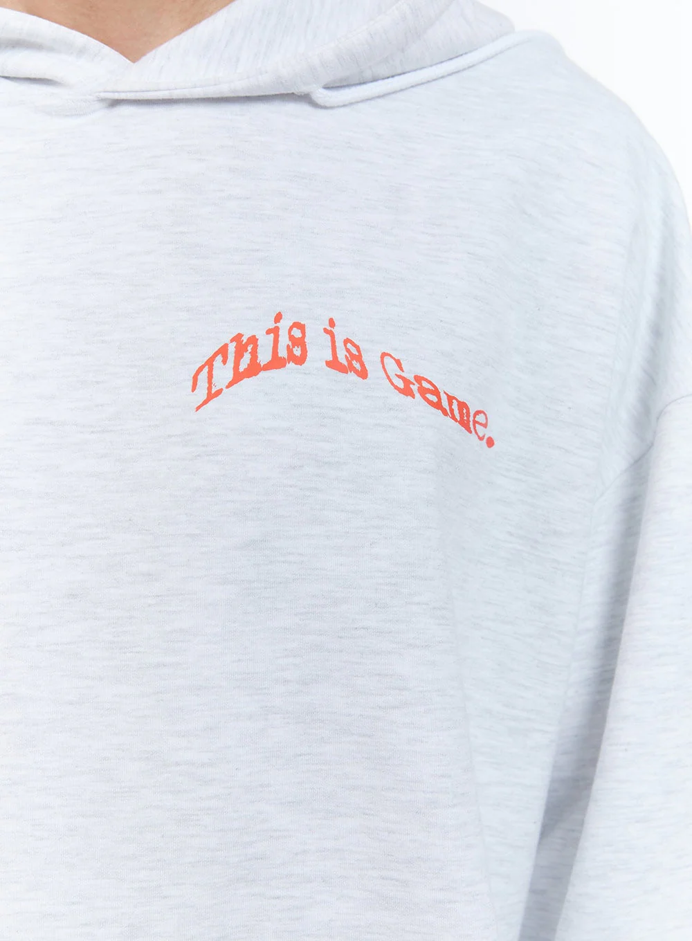 Men's Lettering Oversize Hoodie (White) IG428 - Image 13