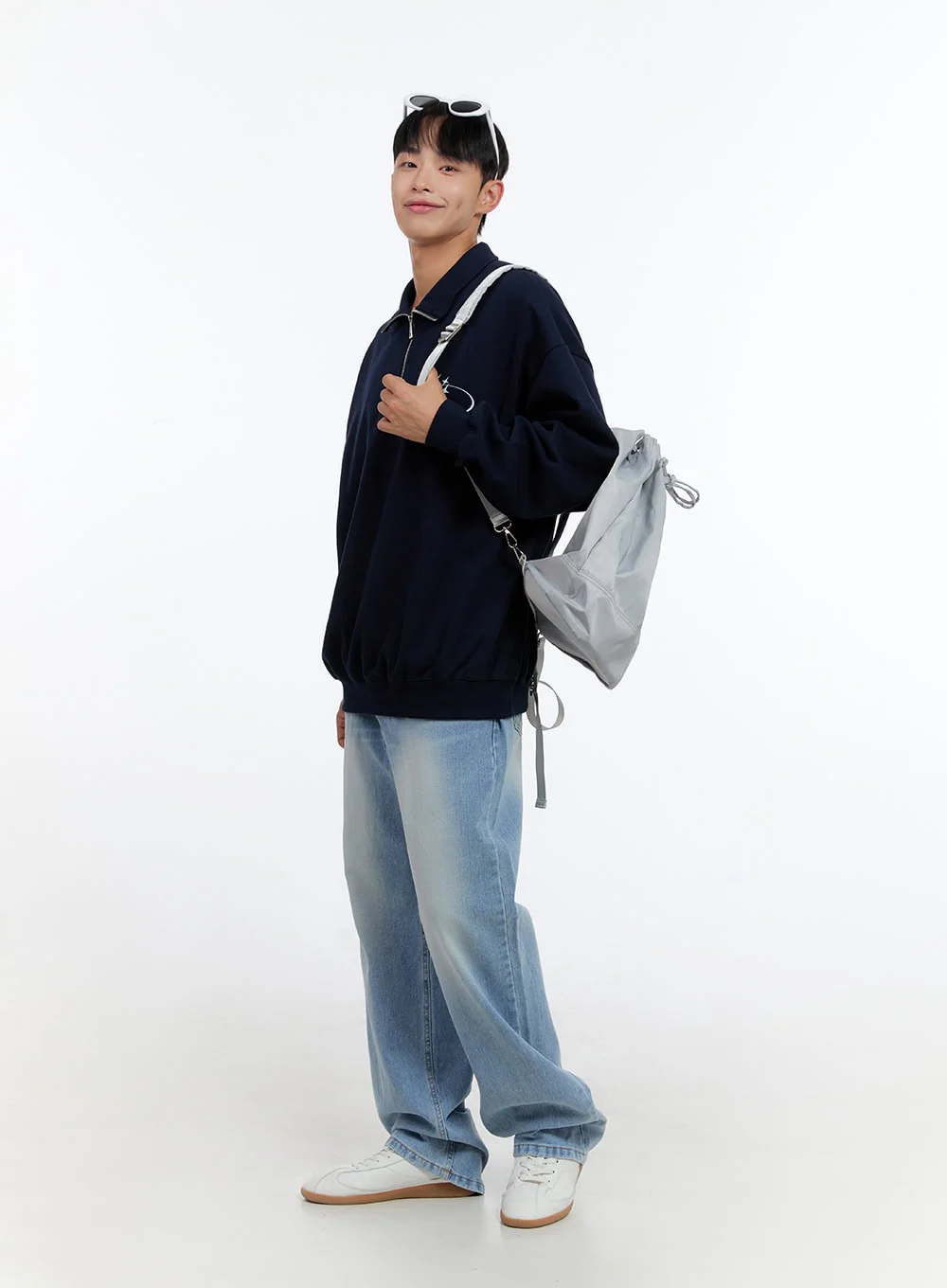 Men's Light Denim Classic Fit Jeans IS413 - Image 3