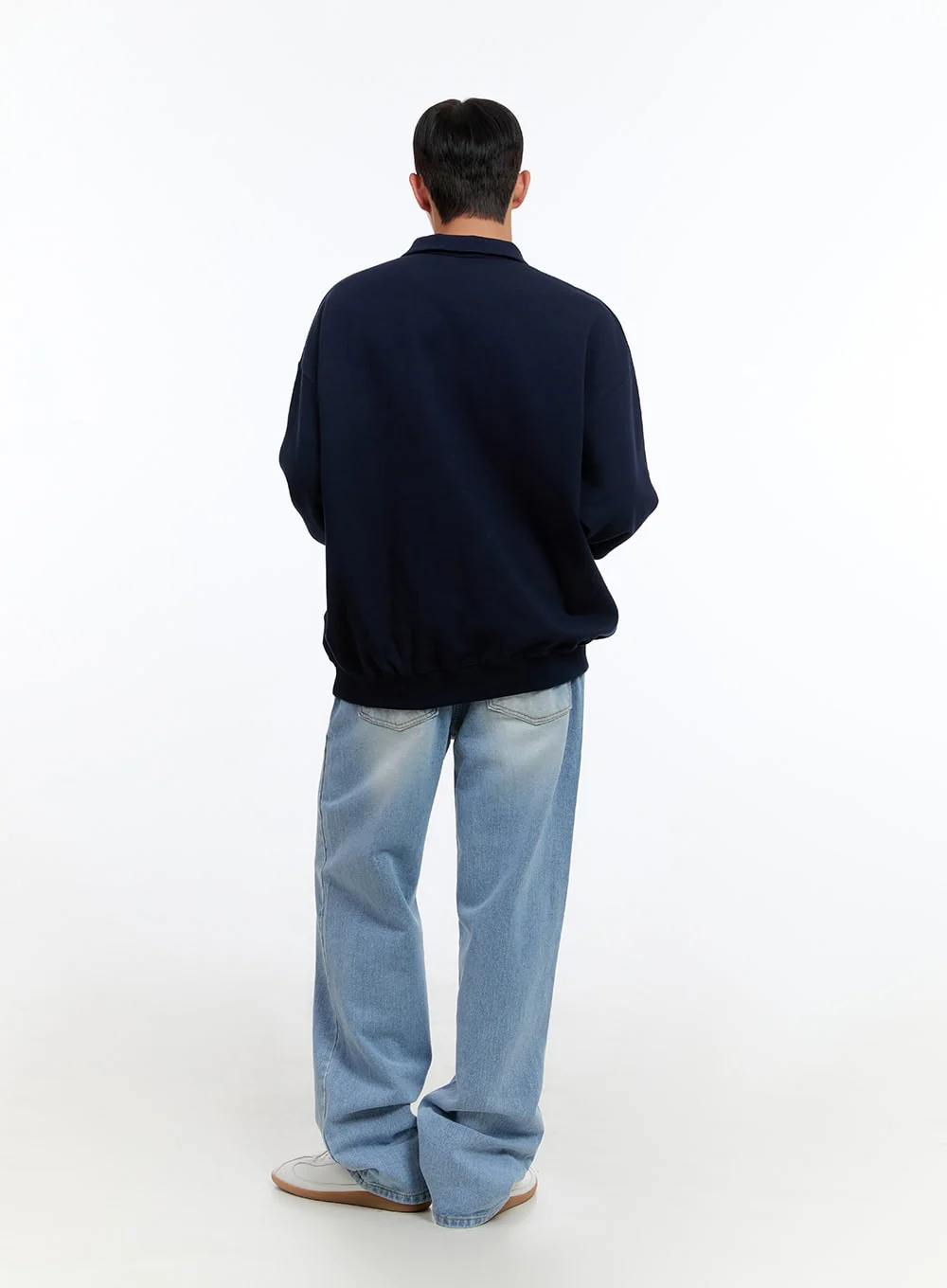 Men's Light Denim Classic Fit Jeans IS413 - Image 8