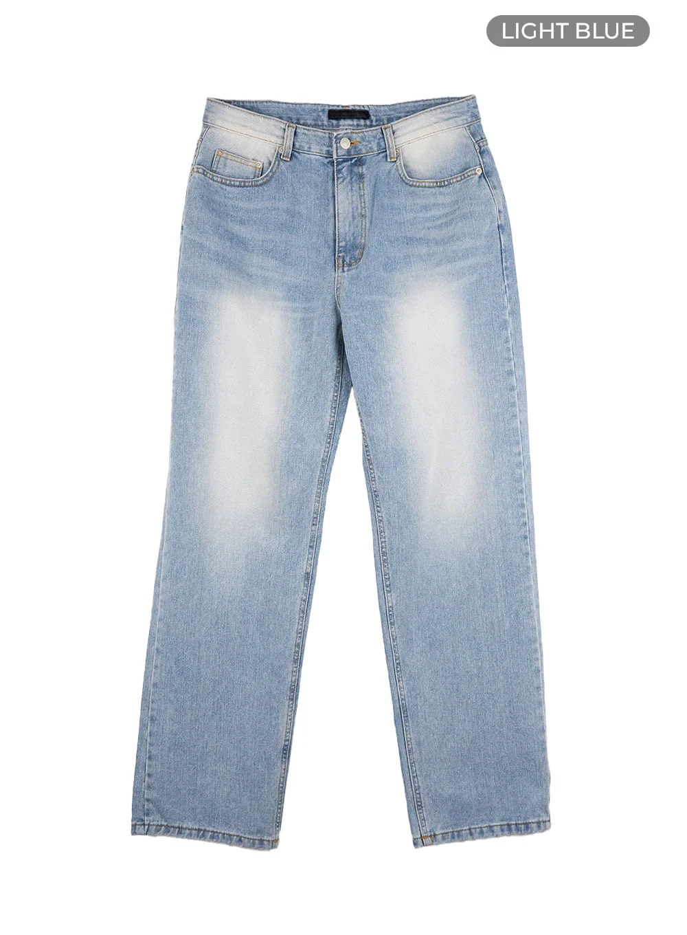Men's Light Denim Classic Fit Jeans IS413 - Image 9