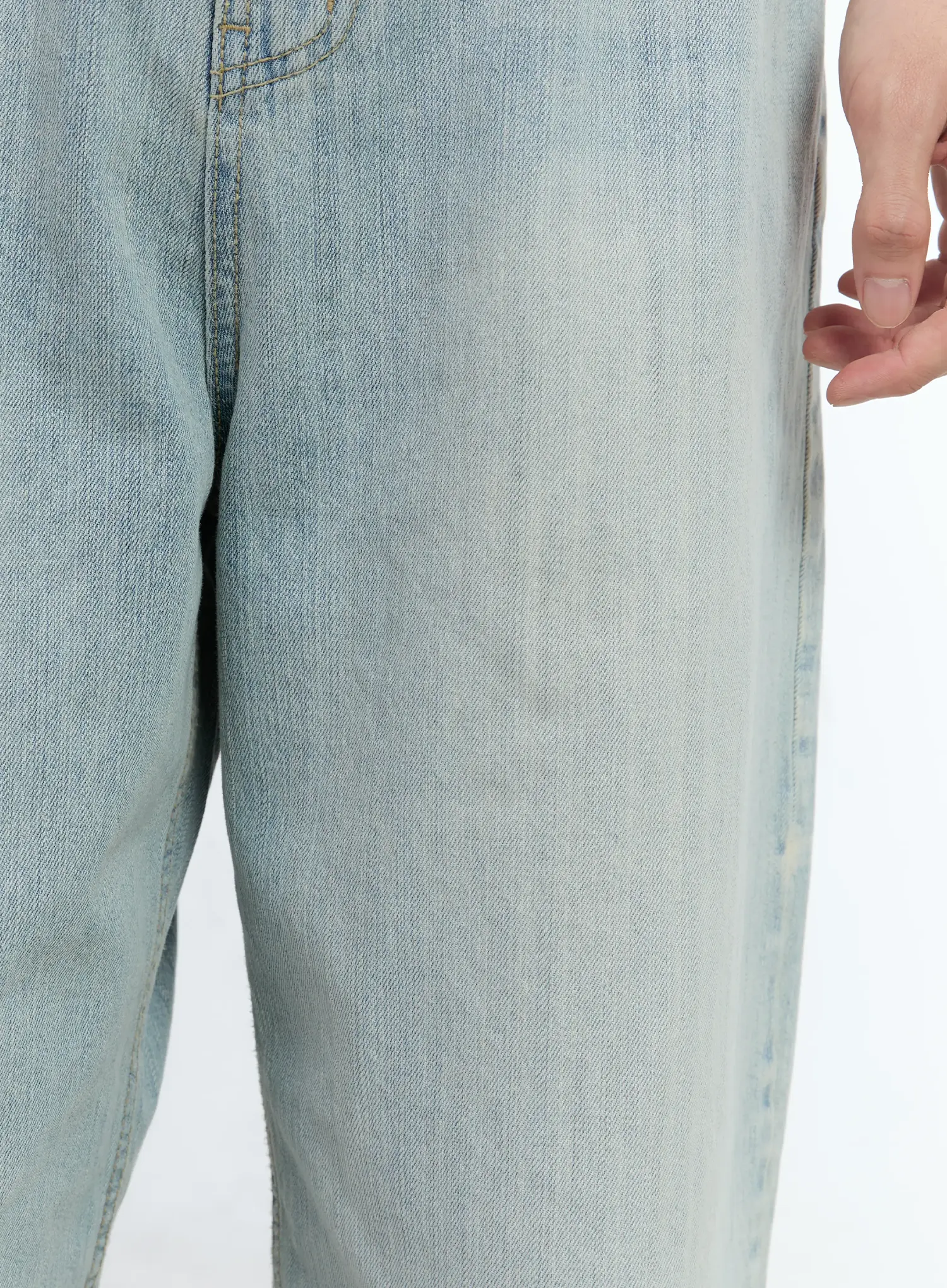 Men's Light-Wash Jeans IG501 - Image 5