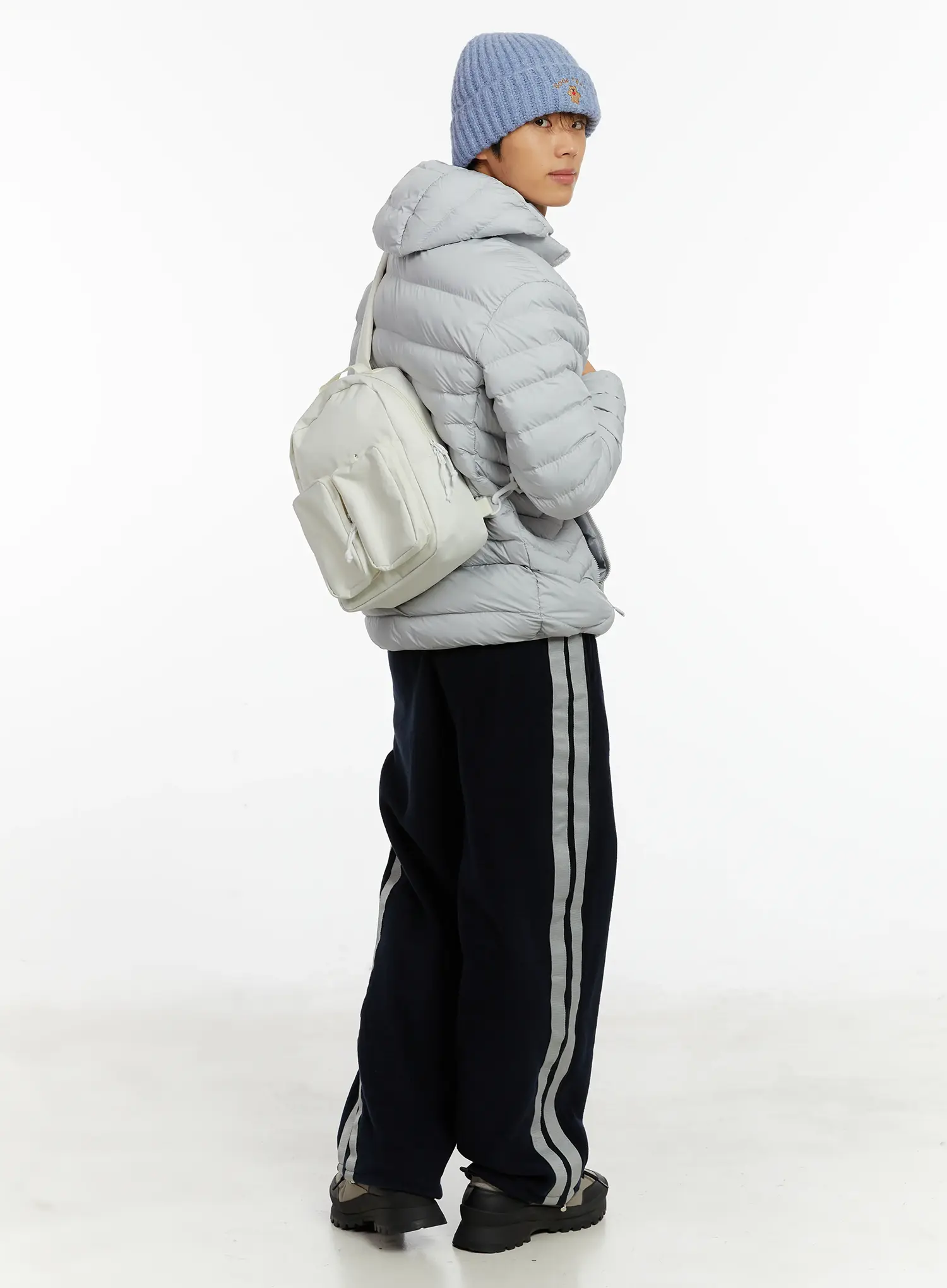 Men's Lightweight Detachable Hood Puffer Jacket ID523 - Image 8