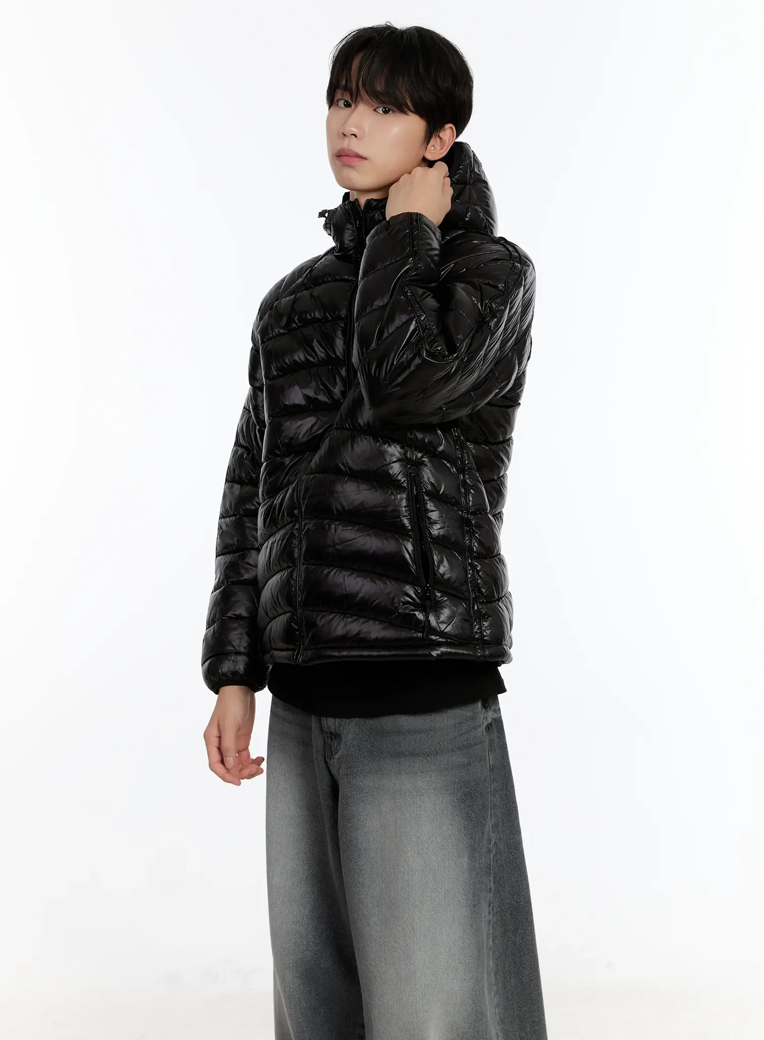 Men's Lightweight Hooded Puffer Jacket ID502