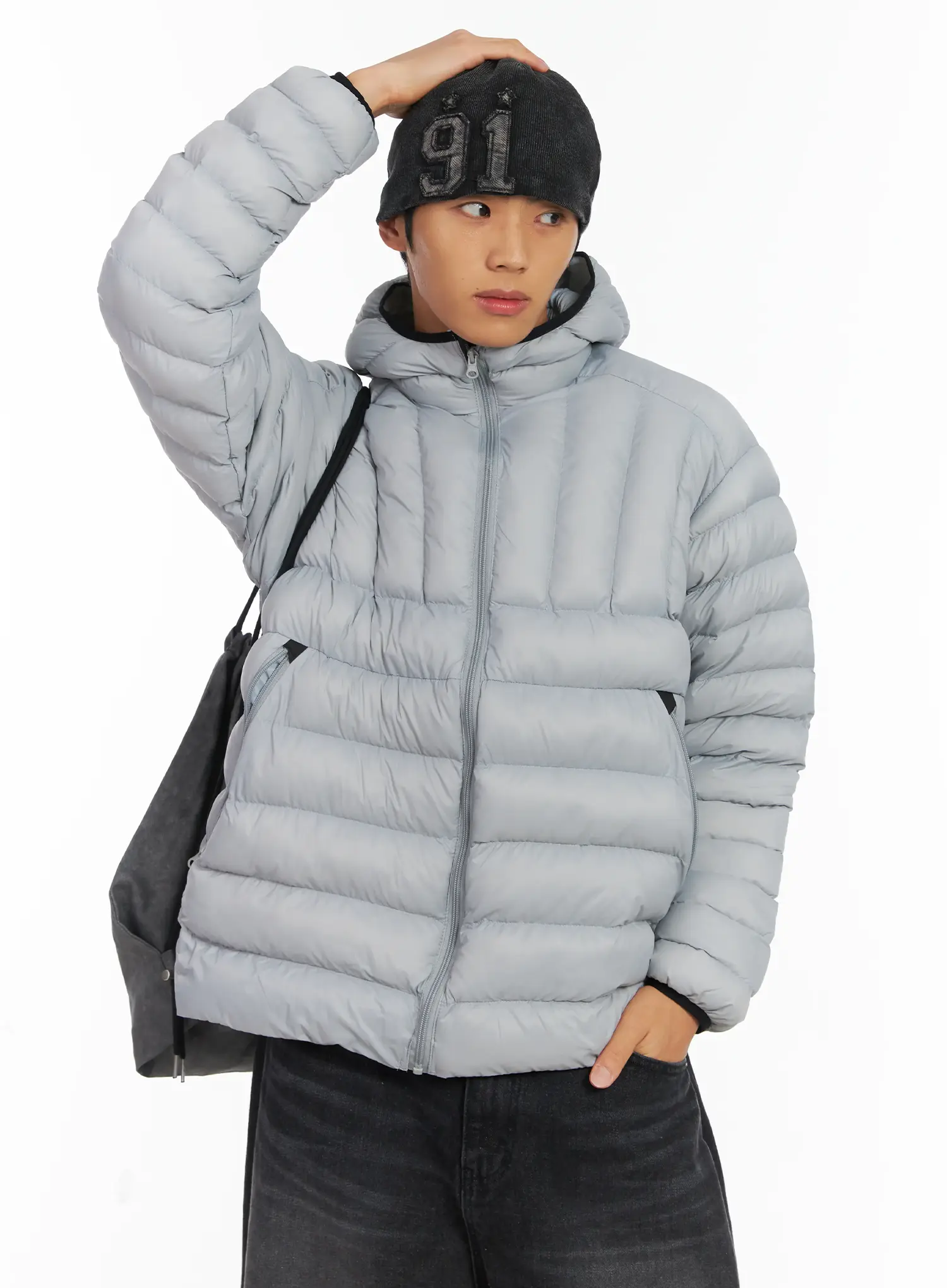 Men's Lightweight Hooded Puffer Jacket ID511