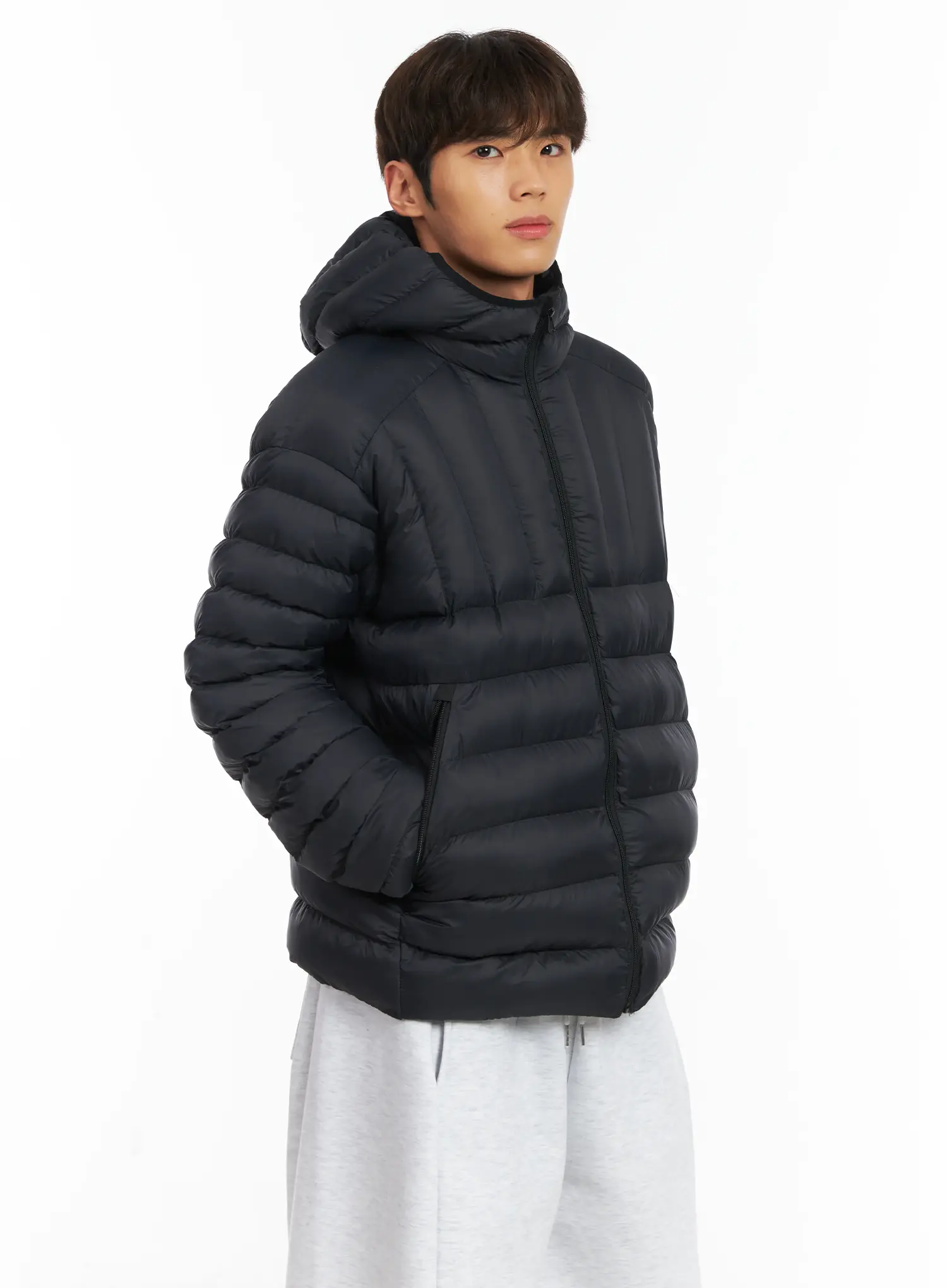Men's Lightweight Hooded Puffer Jacket ID511 - Image 2