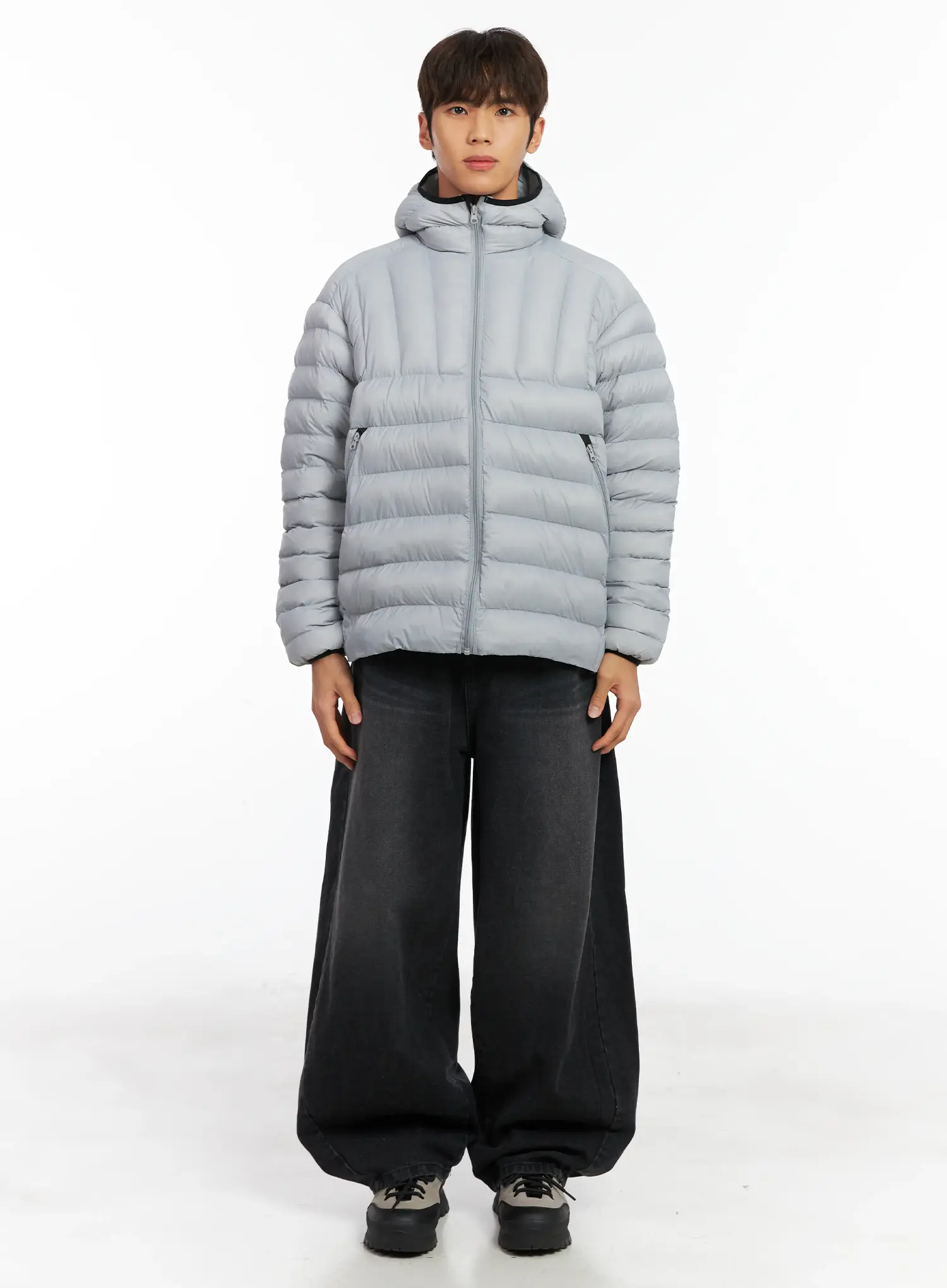 Men's Lightweight Hooded Puffer Jacket ID511 - Image 3