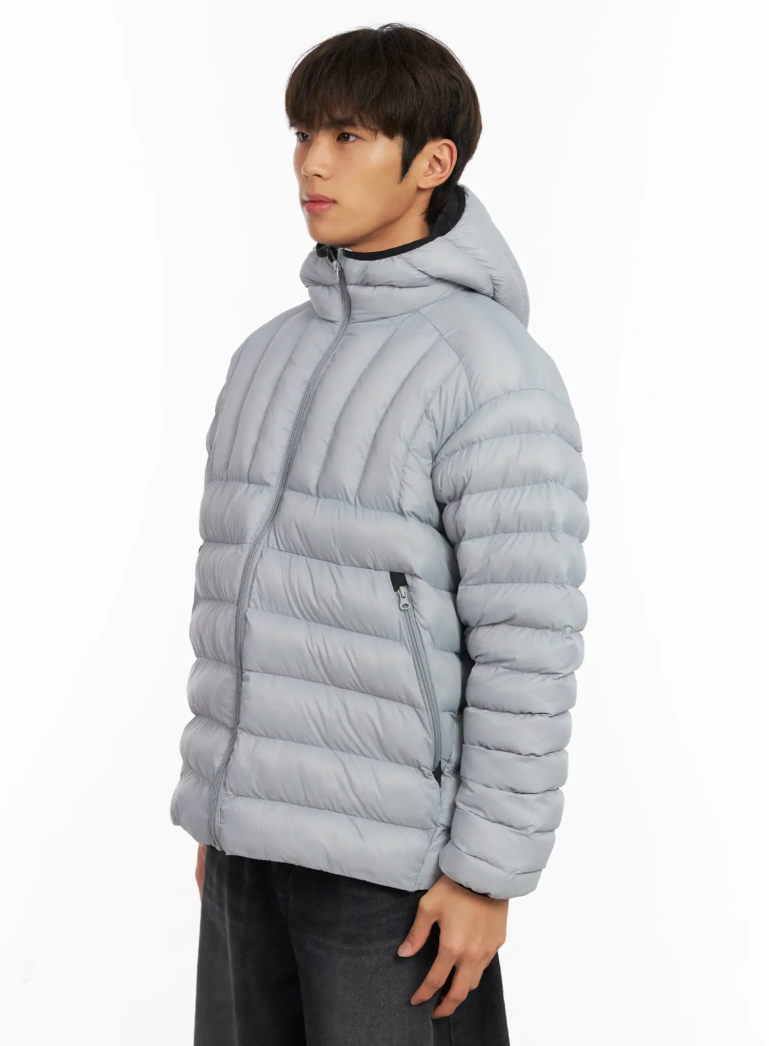 Men's Lightweight Hooded Puffer Jacket ID511 - Image 4