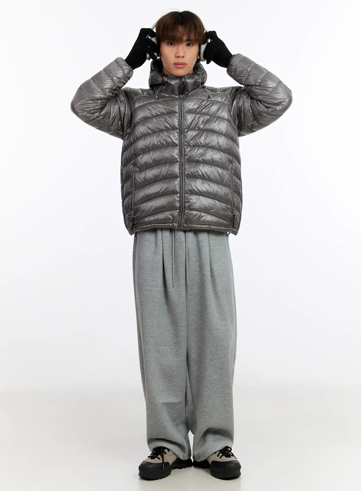 Men's Lightweight Hooded Puffer Jacket IN528 - Image 2