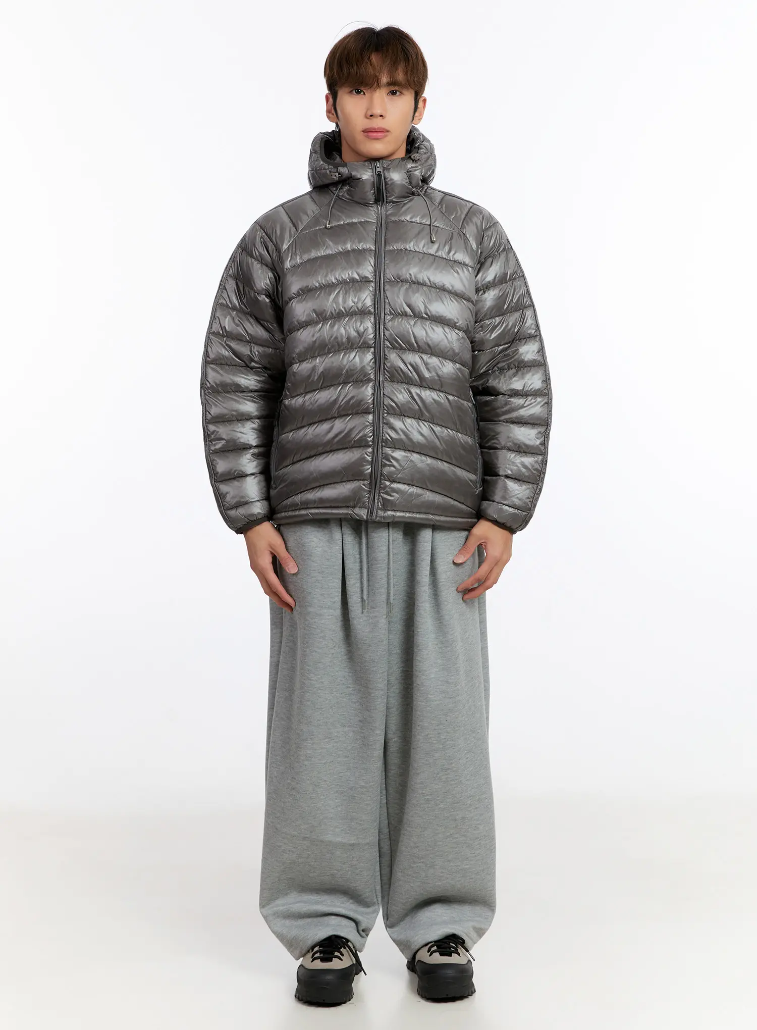 Men's Lightweight Hooded Puffer Jacket IN528 - Image 3