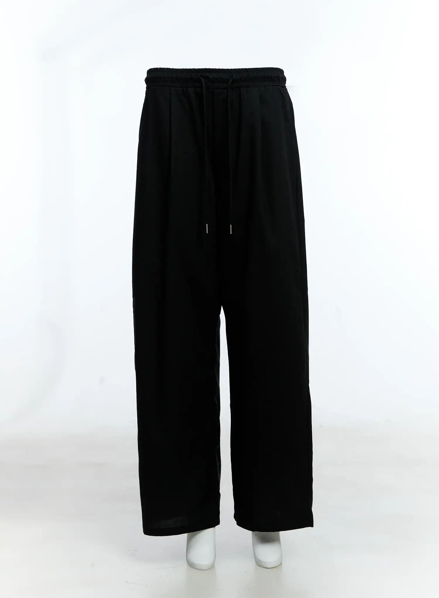 Men's Linen Pintuck Wide-Leg Pants IG512 - Image 2