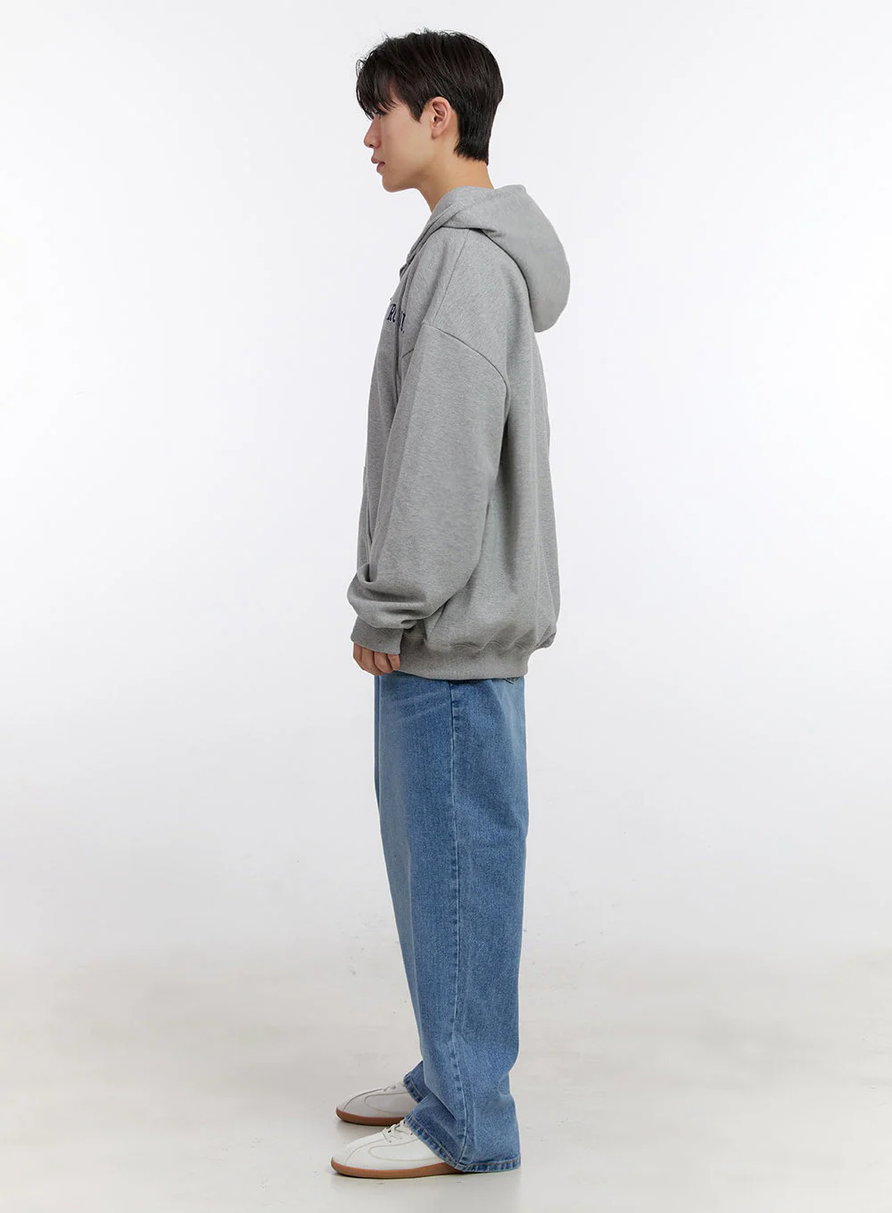 Men's Logo Zip-Up Hooded Jacket IM525 - Image 8